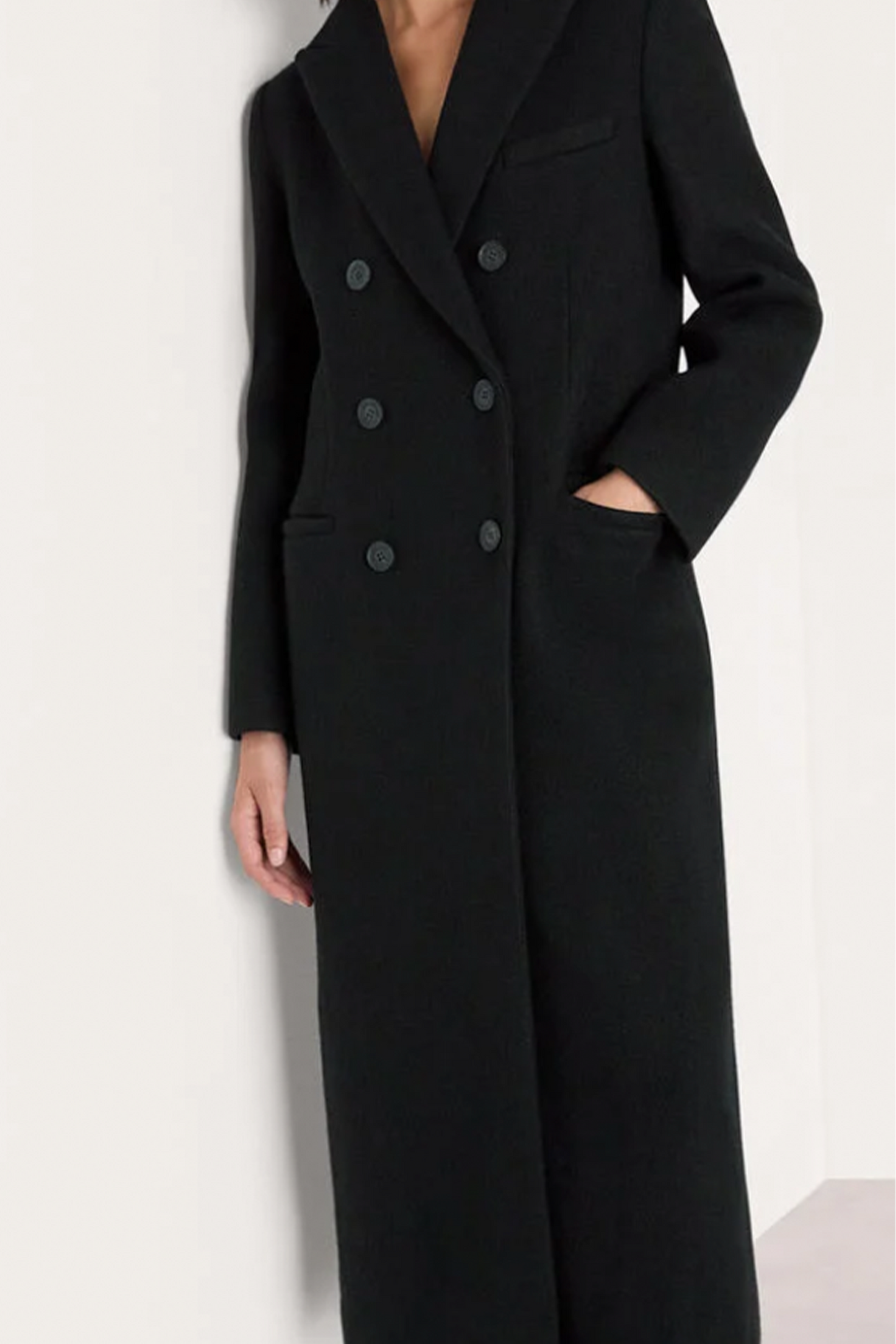 Black Lori Longline Coat