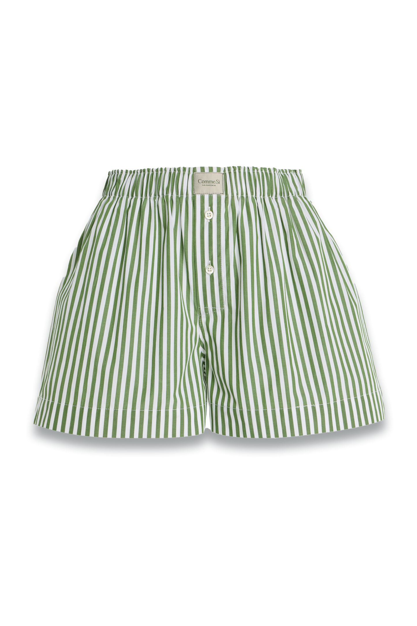 La Boxer Classica Striped Cotton-Poplin Shorts