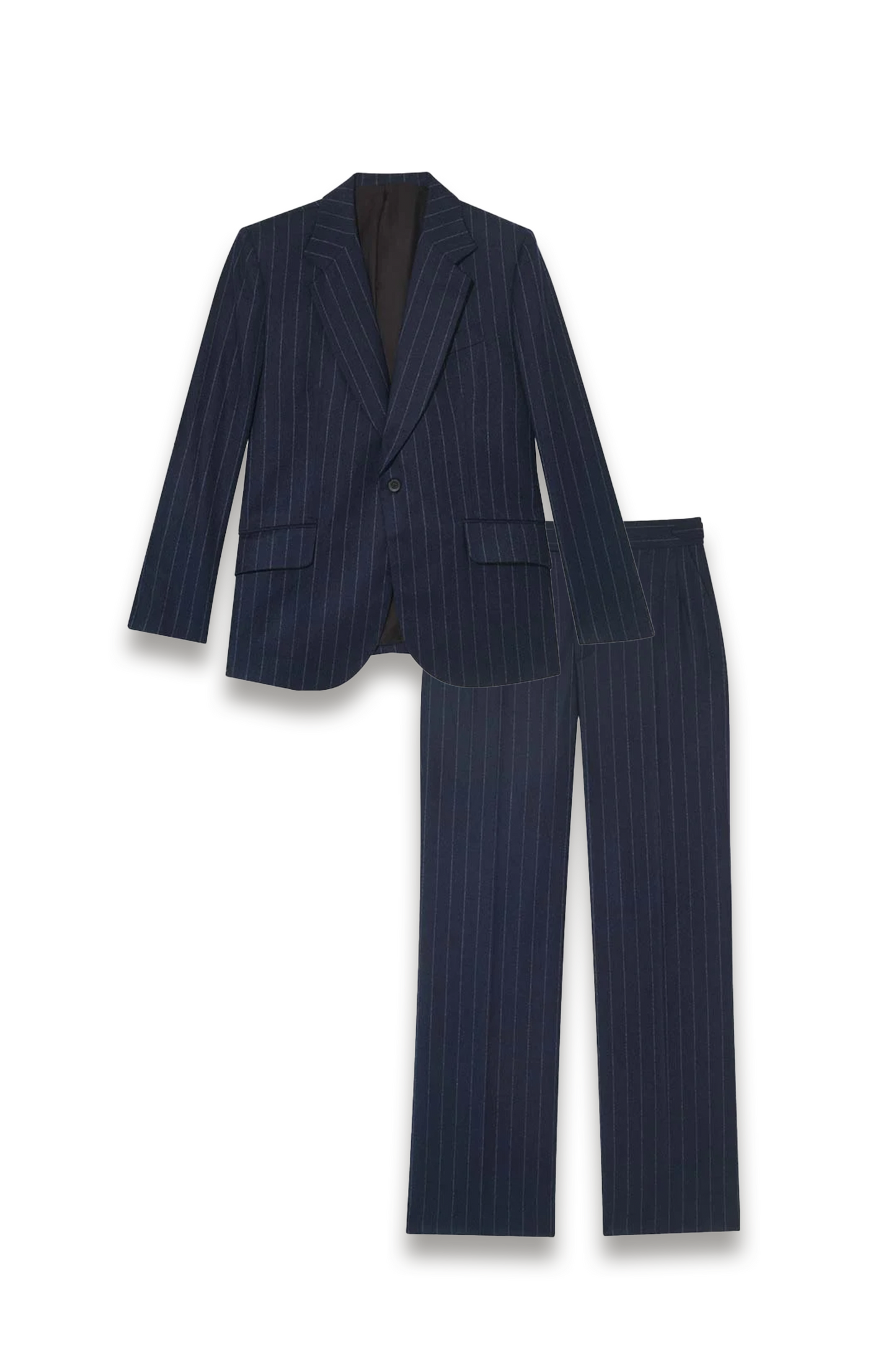 The Pinstripe Suit Jacket and Trousers