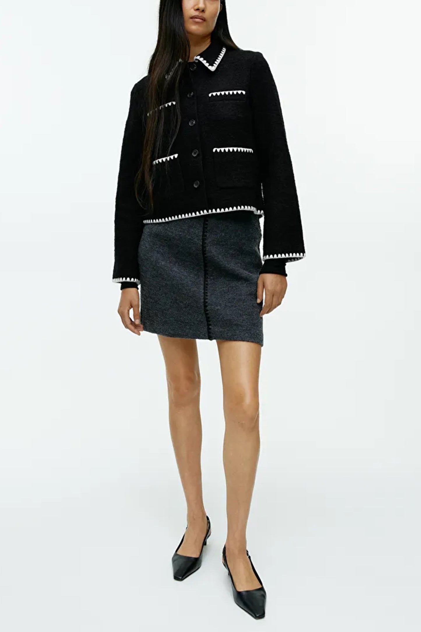 Contrast Stitch Jacket