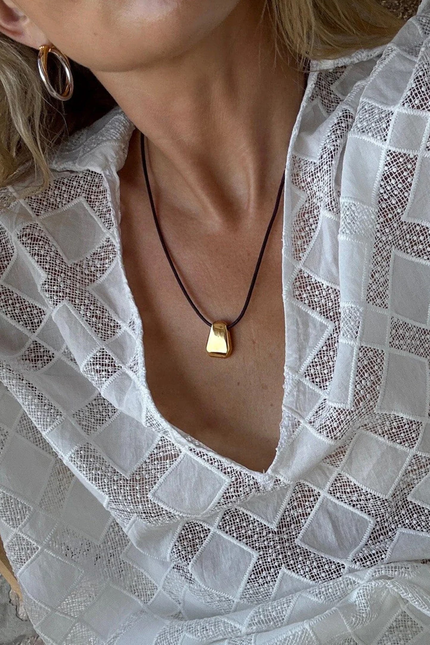 Lucy Williams Engravable Arco Cord Necklace