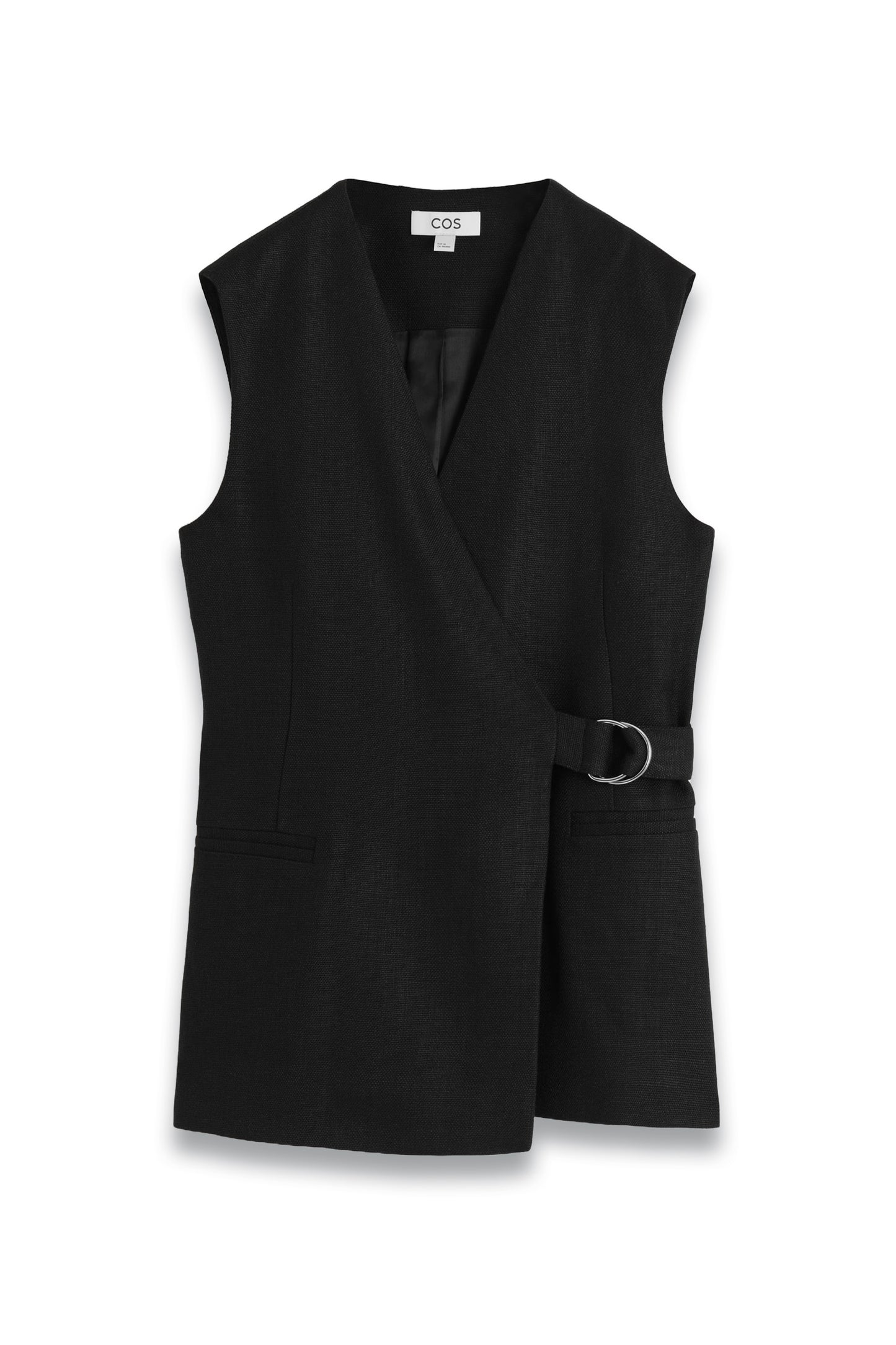 Belted Wrap-front Waistcoat
