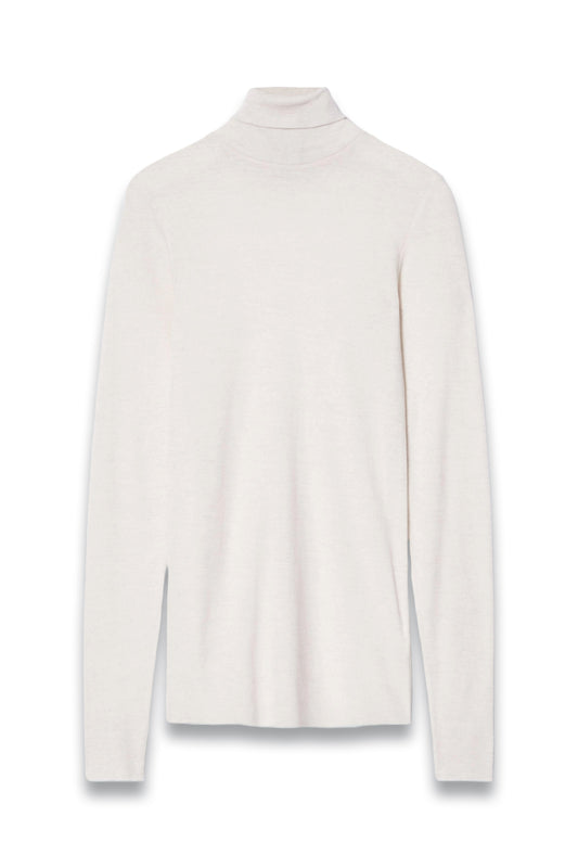 Slim-Fit Merino Wool Turtleneck Top