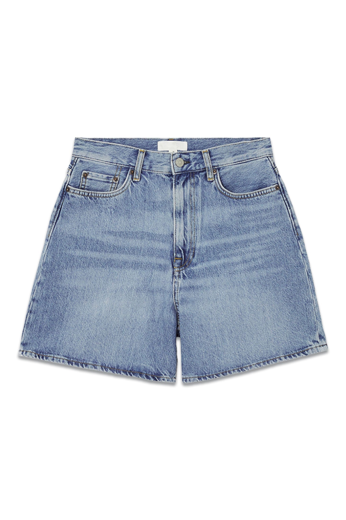 High-Rise Denim Shorts