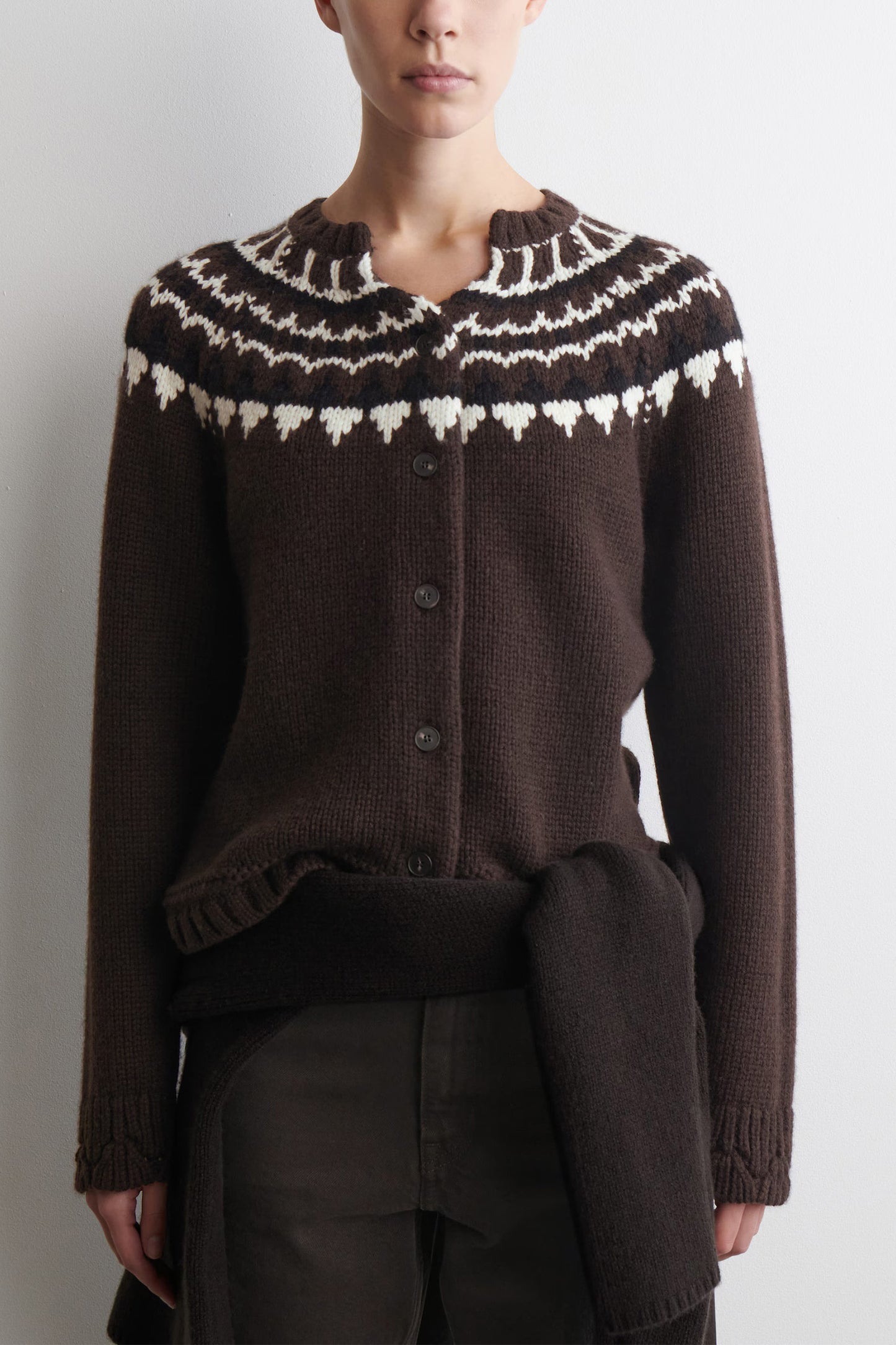 Fair Isle Wool-cashmere Cardigan