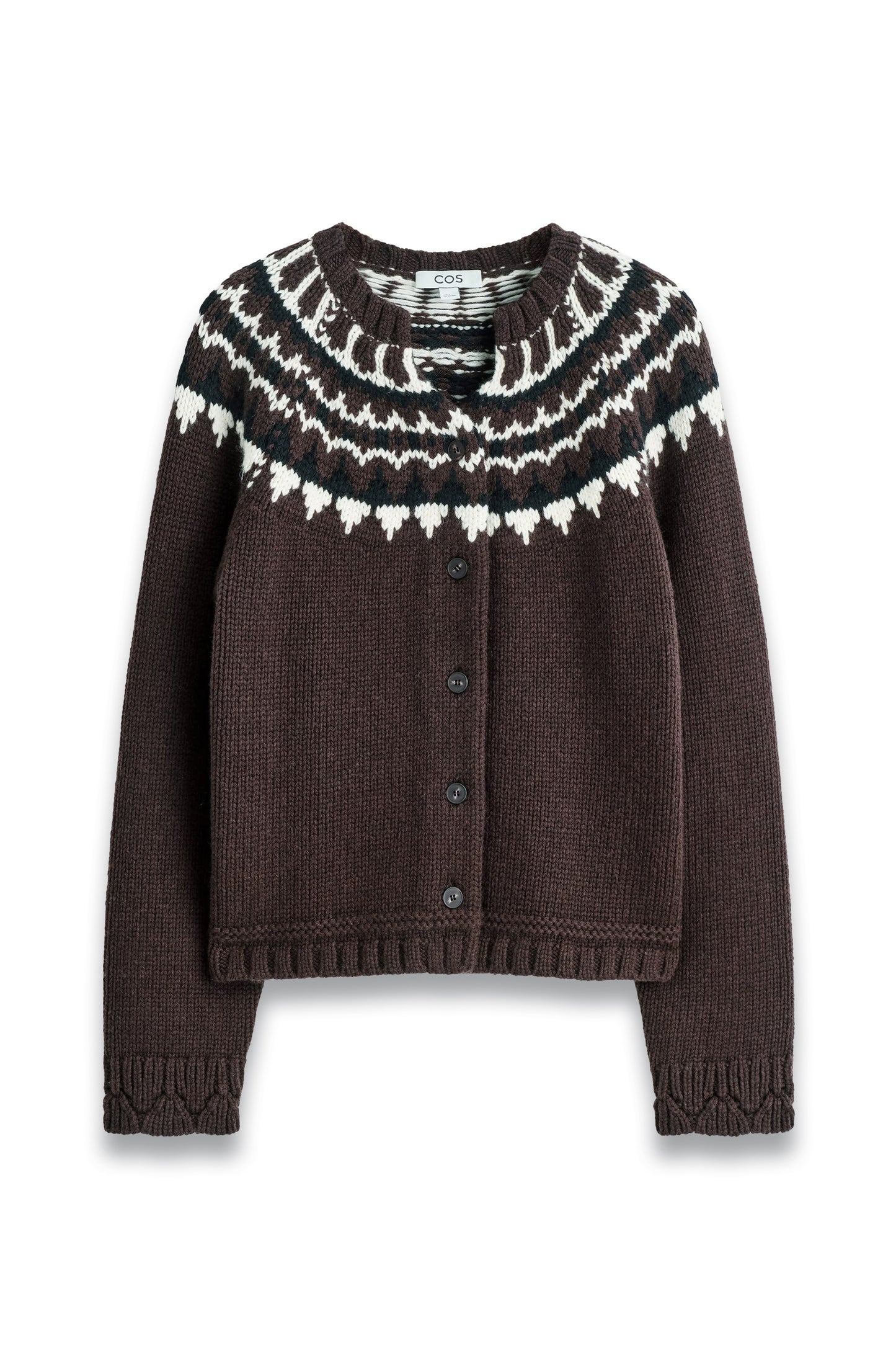 Fair Isle Wool-cashmere Cardigan