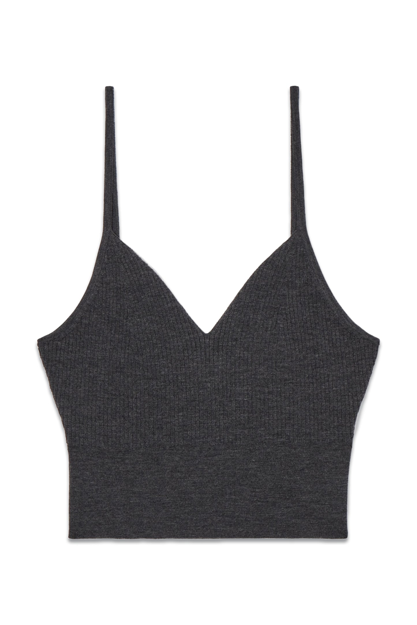 Ribbed-knit Merino Wool Bralette