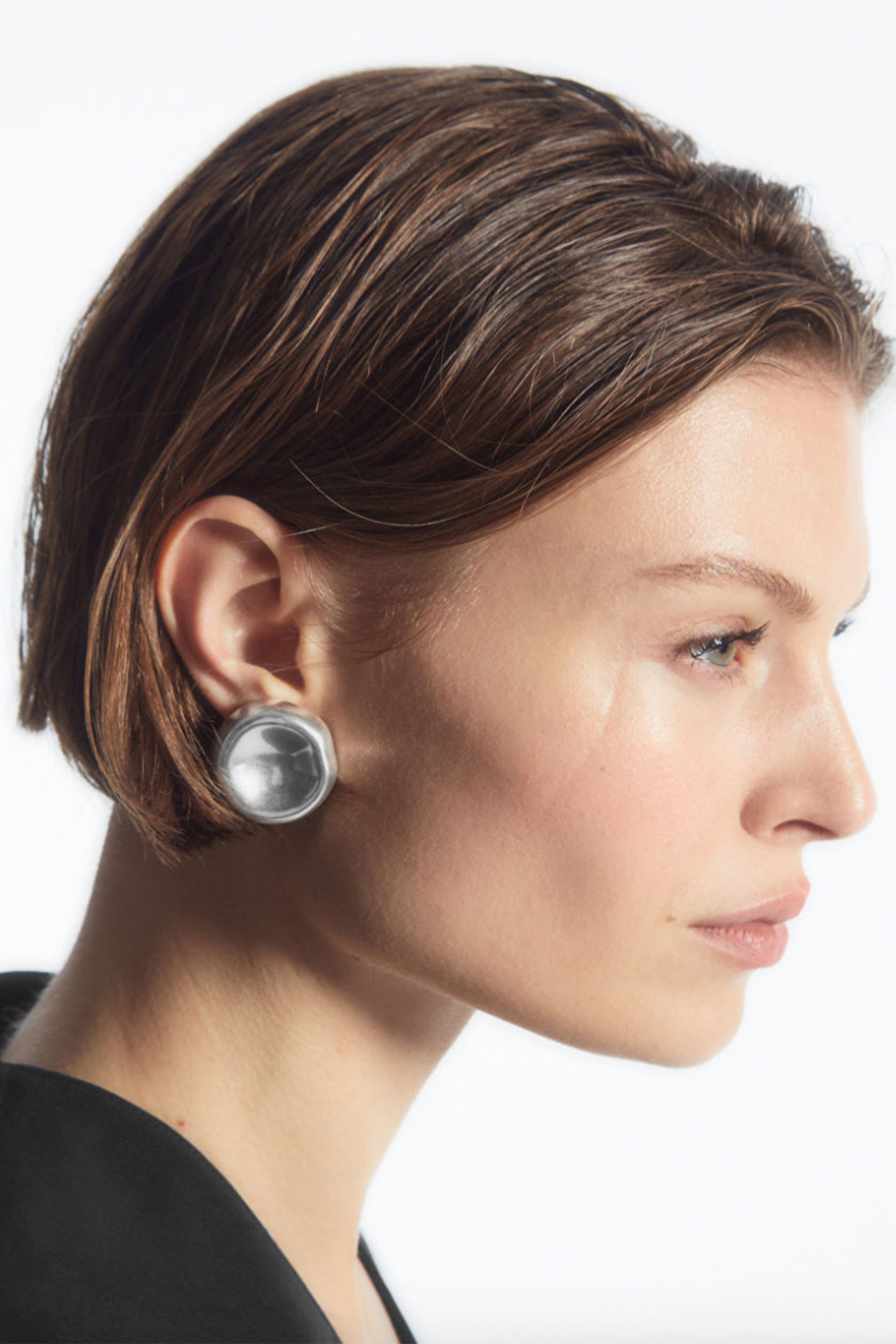Mismatched Organic-shaped Earrings