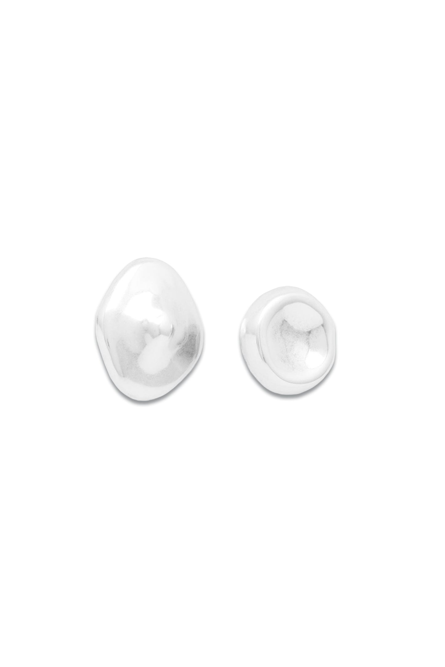 Mismatched Organic-shaped Earrings