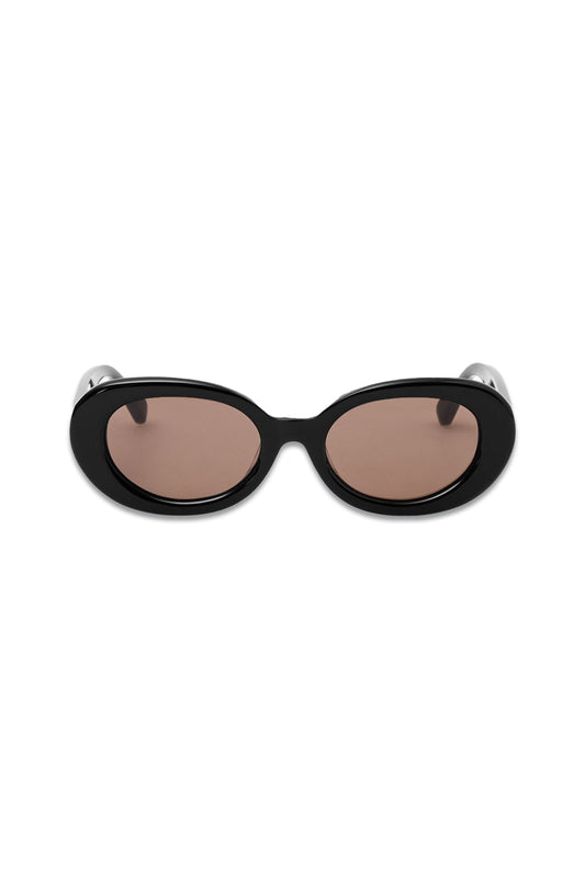X Linda Farrow Oval Sunglasses - Round
