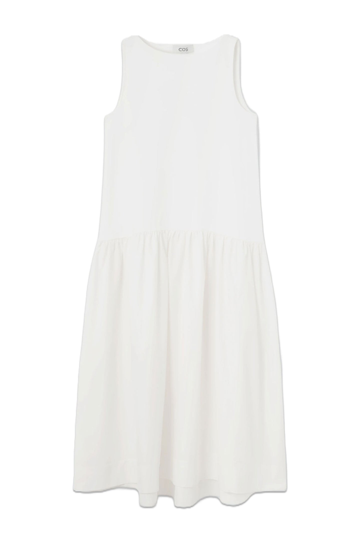 Voluminous Sleeveless Midi Dress