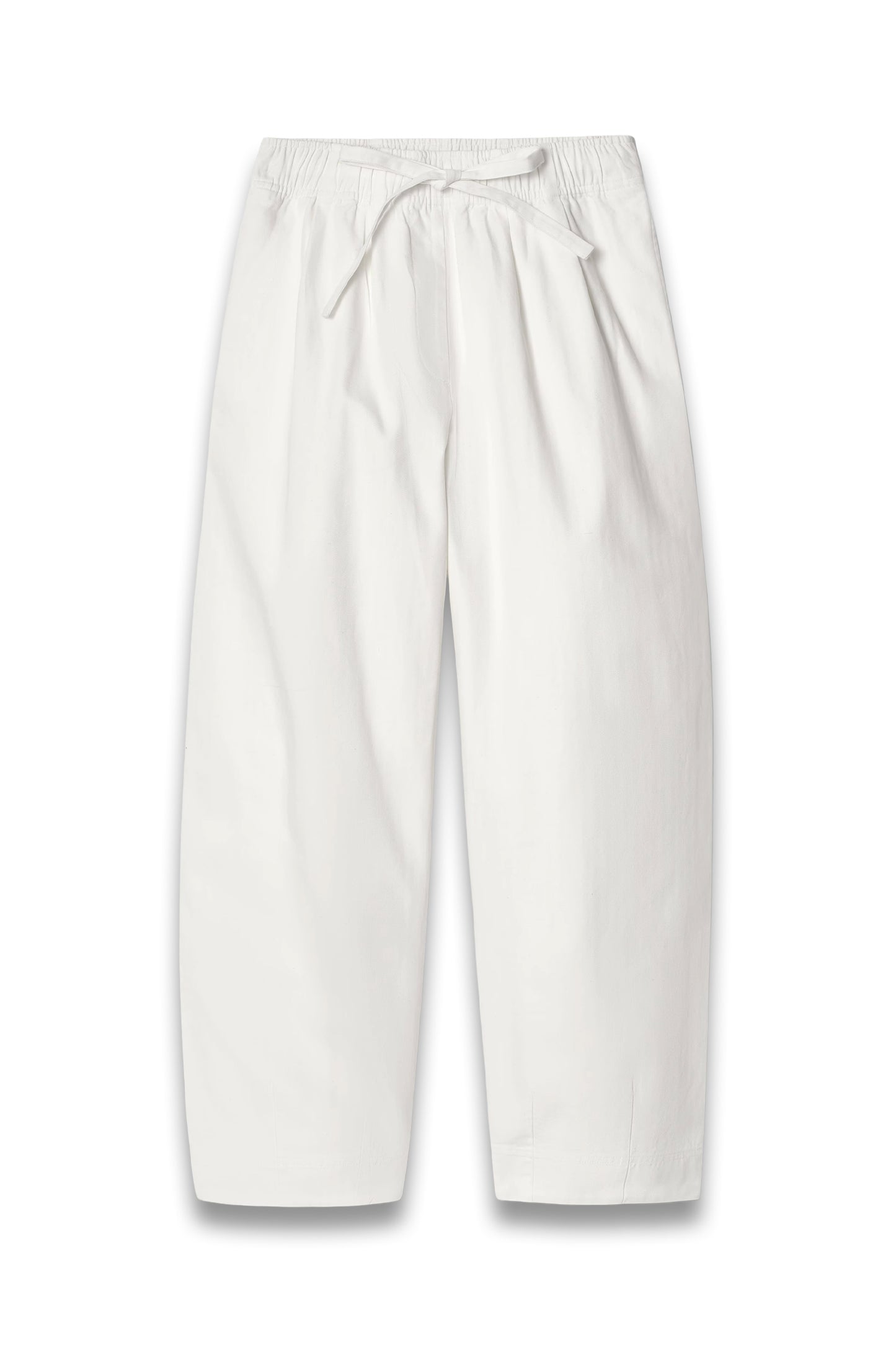Cotton Tapered Drawstring Trousers