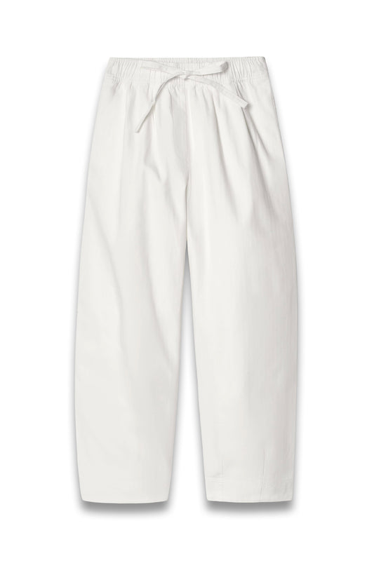 Cotton Tapered Drawstring Trousers