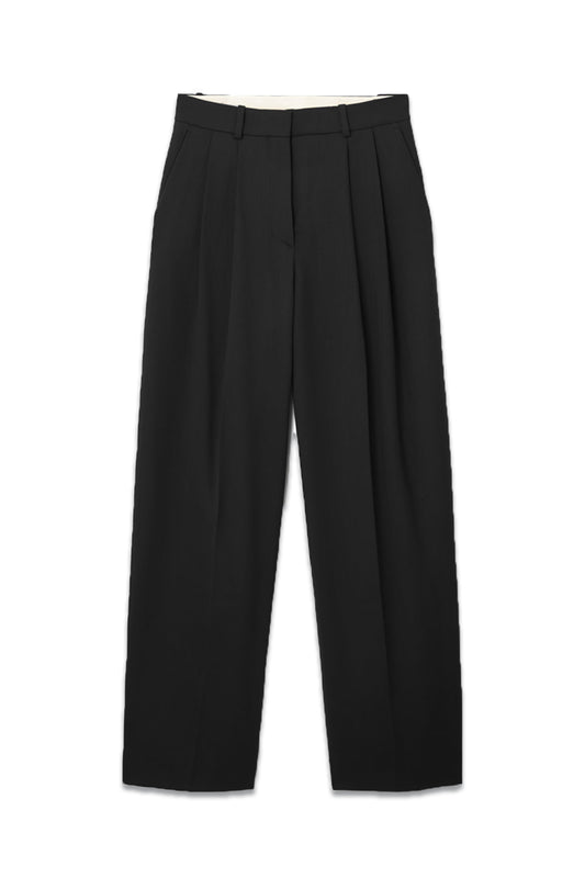Wide-leg Tailored Wool Trousers