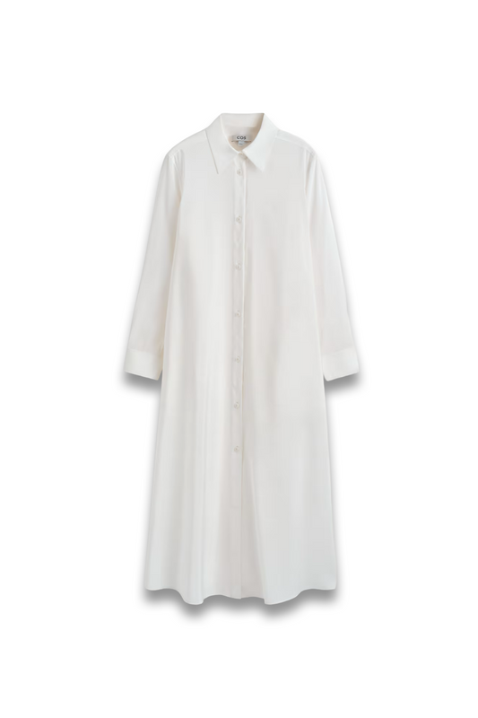 Fluid Midi Shirt Dress