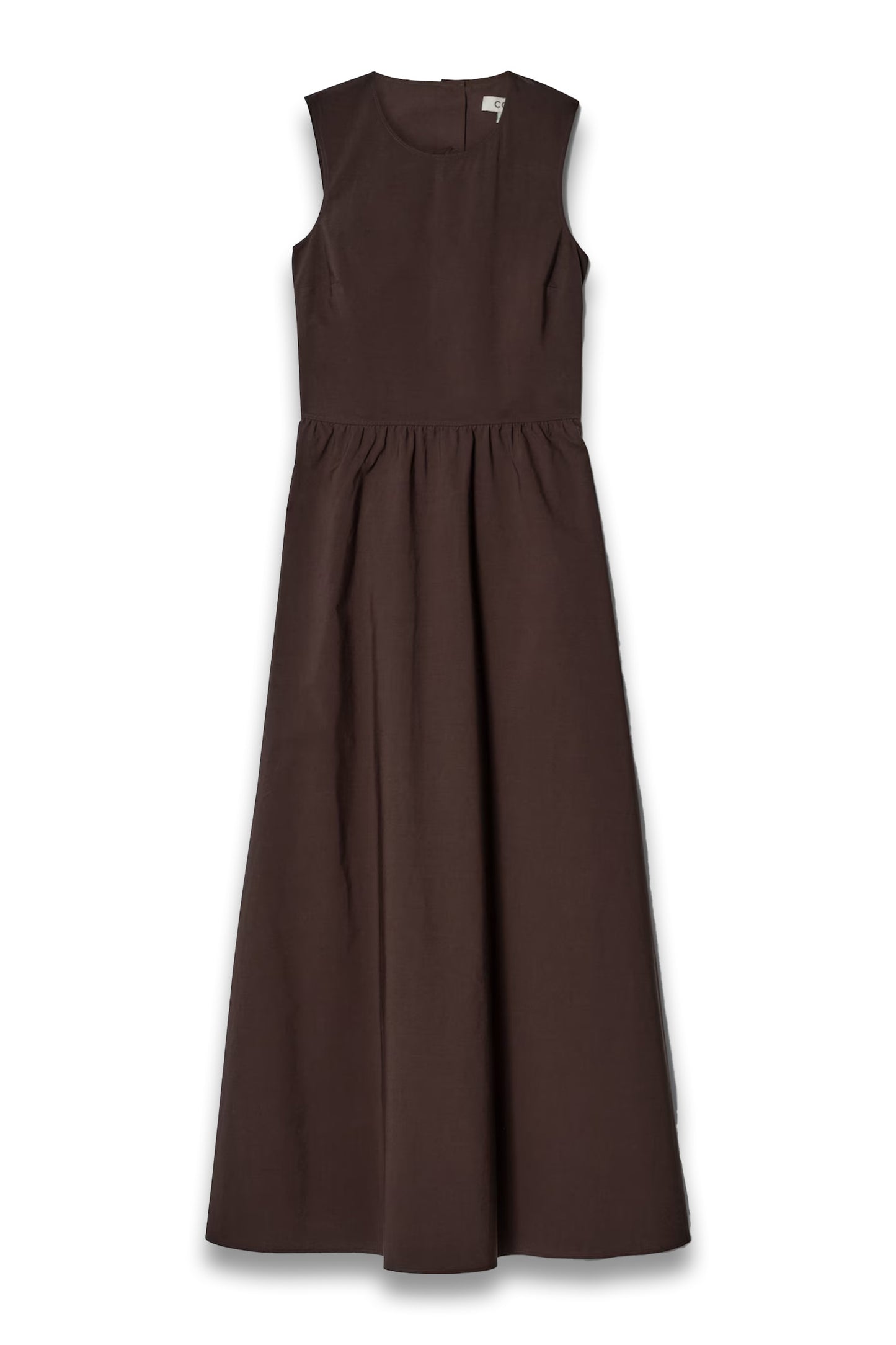 Open-Back Cotton Maxi Dress