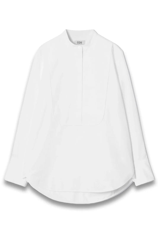 Relaxed Cotton Tuxedo Shirt