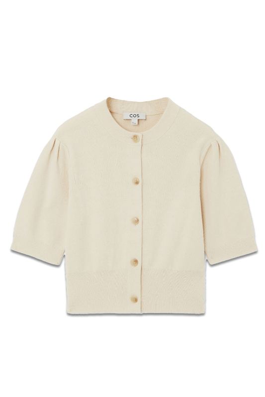 Cropped Short-Sleeved Cardigan