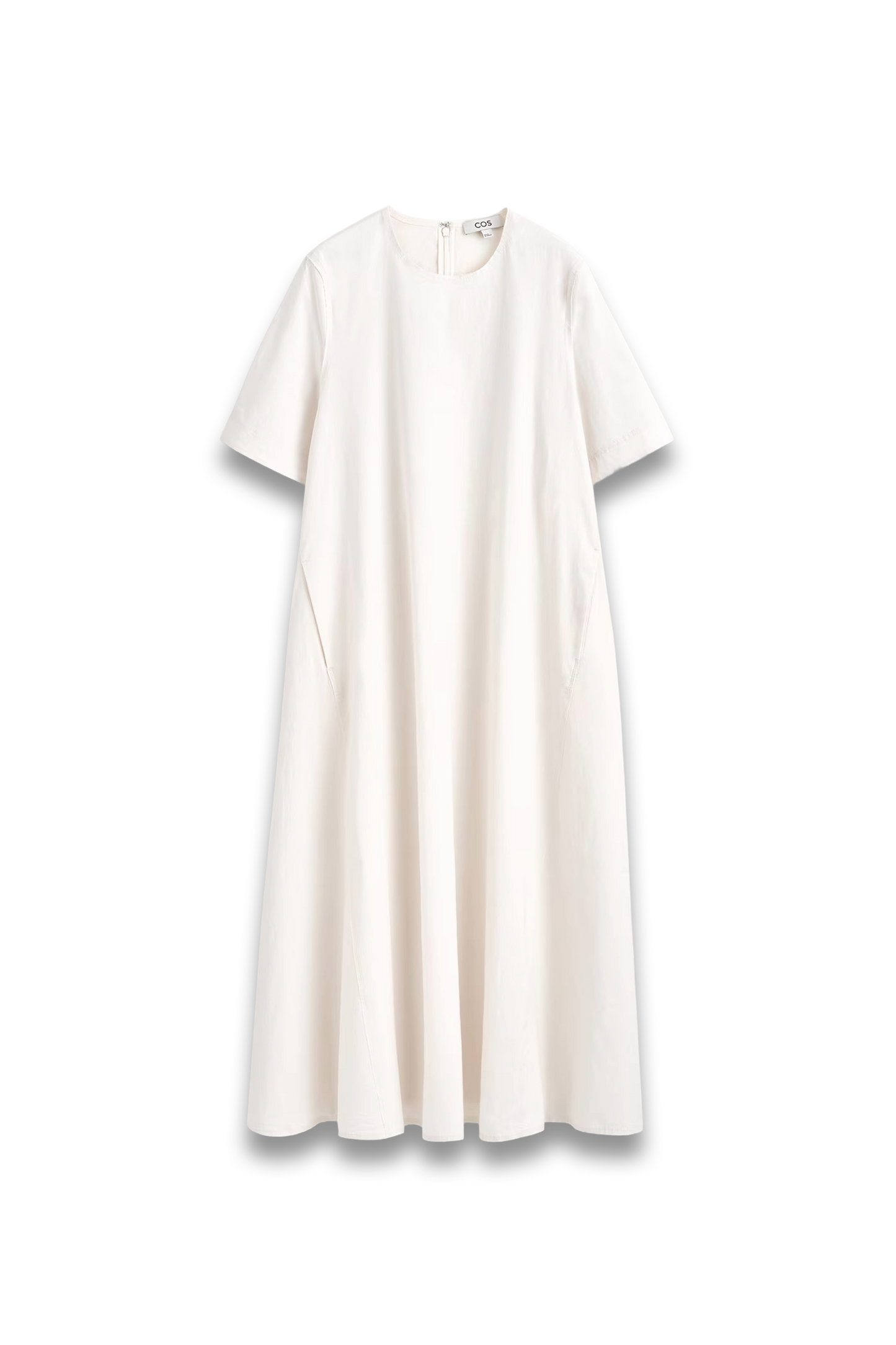 Raw-cut Cotton Midi Dress
