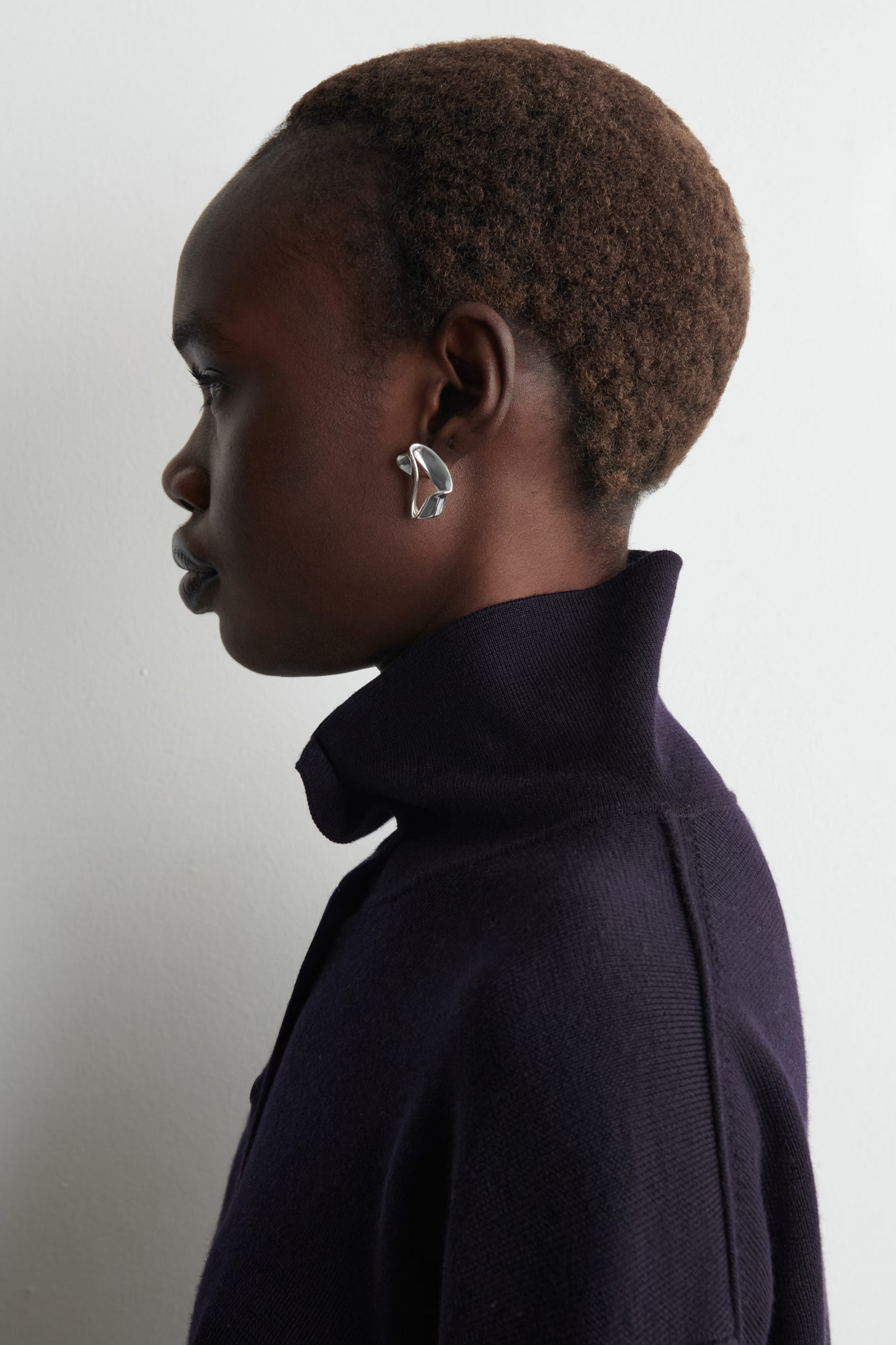 Twisted Ribbon Stud Earrings