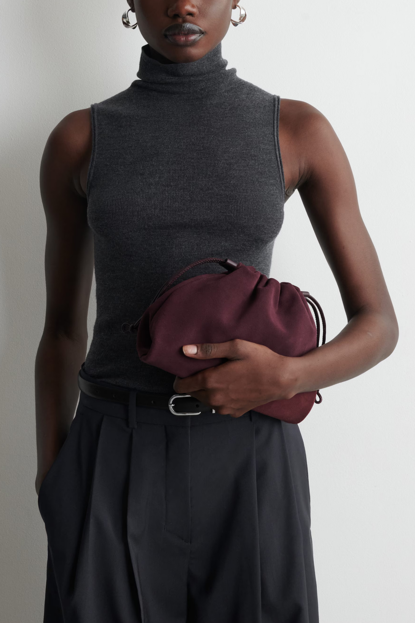 Mini Cavatelli Clutch Bag - Leather
