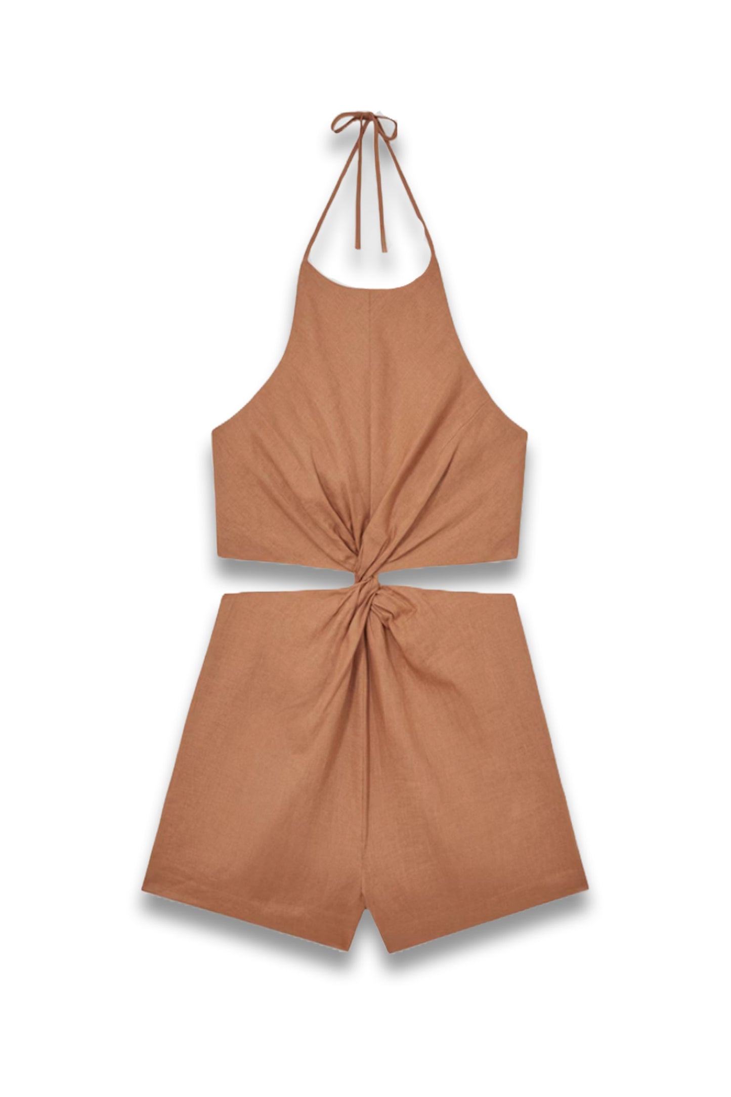 Bay Linen Halterneck Cut Out Playsuit