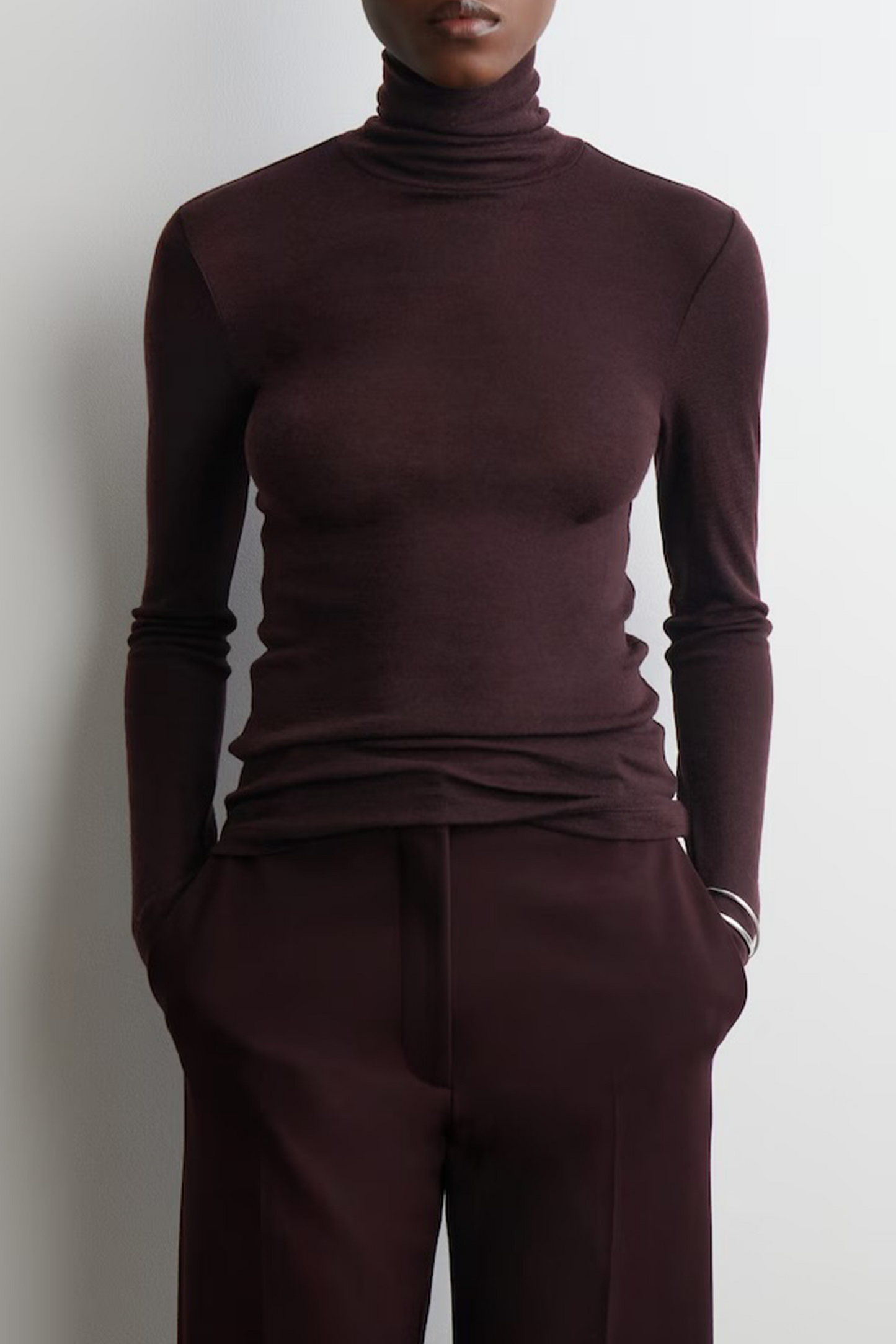Merino-wool High-neck Top