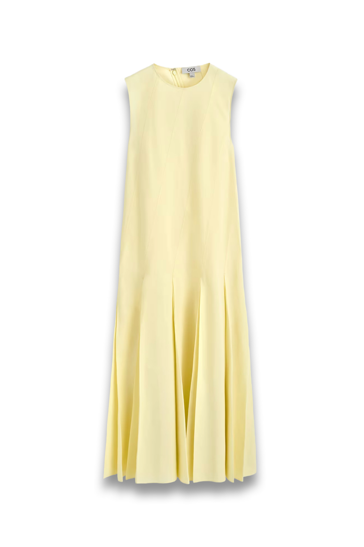 Pleated Cotton-linen Maxi Dress