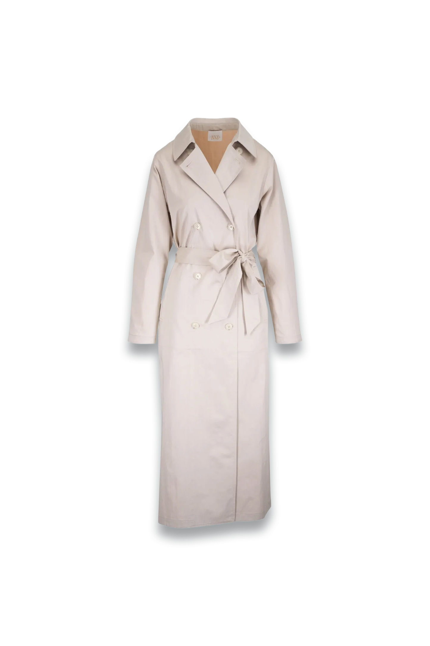 Cotton-Blend Double-Breasted Coat