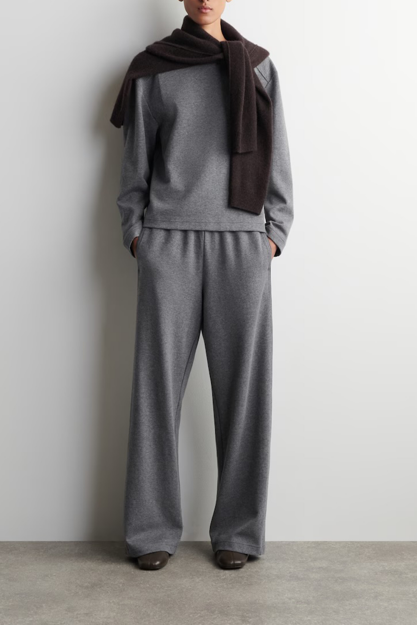 Wide-leg Cotton Joggers