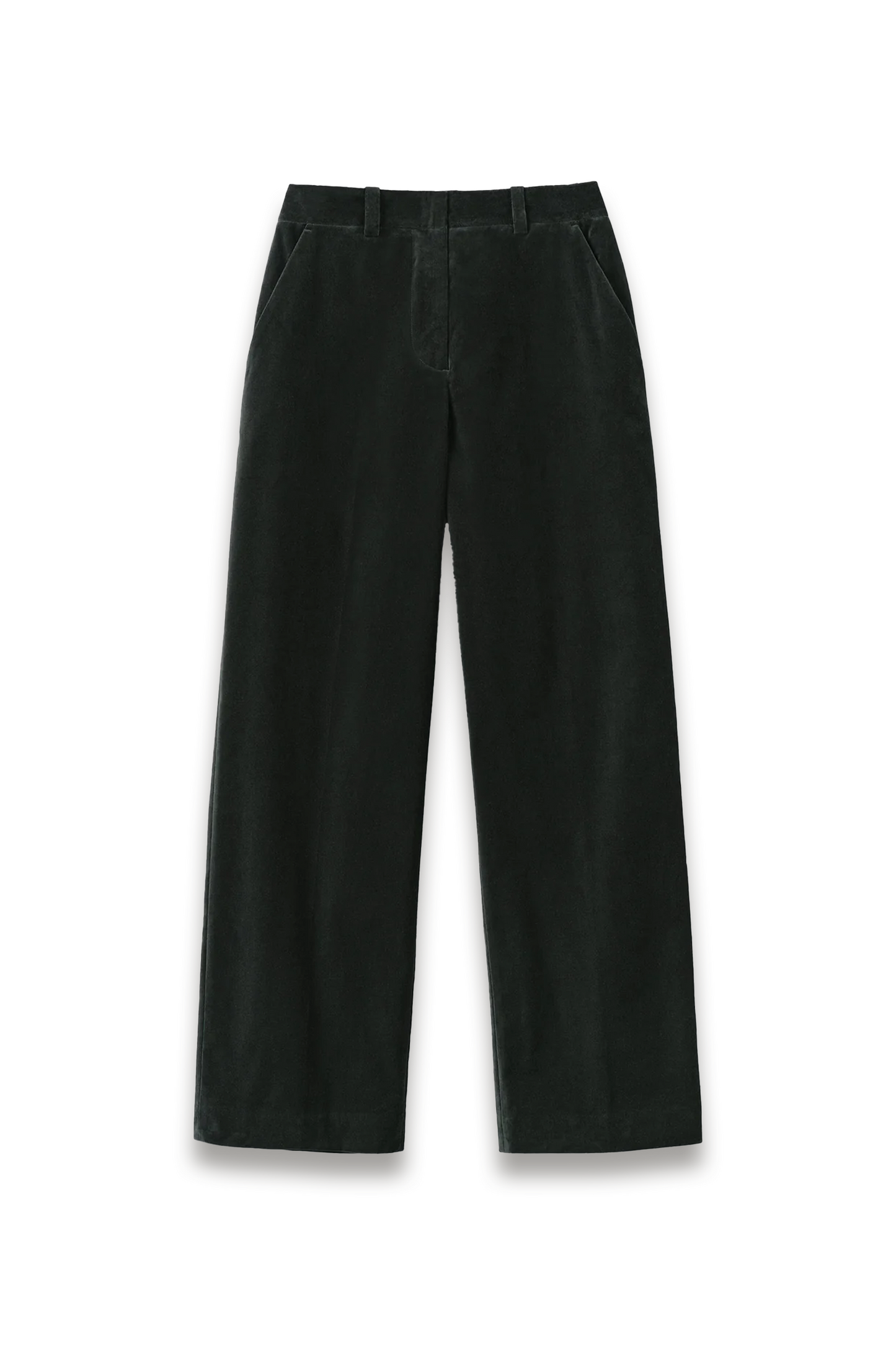 Cotton-velvet Straight Trousers
