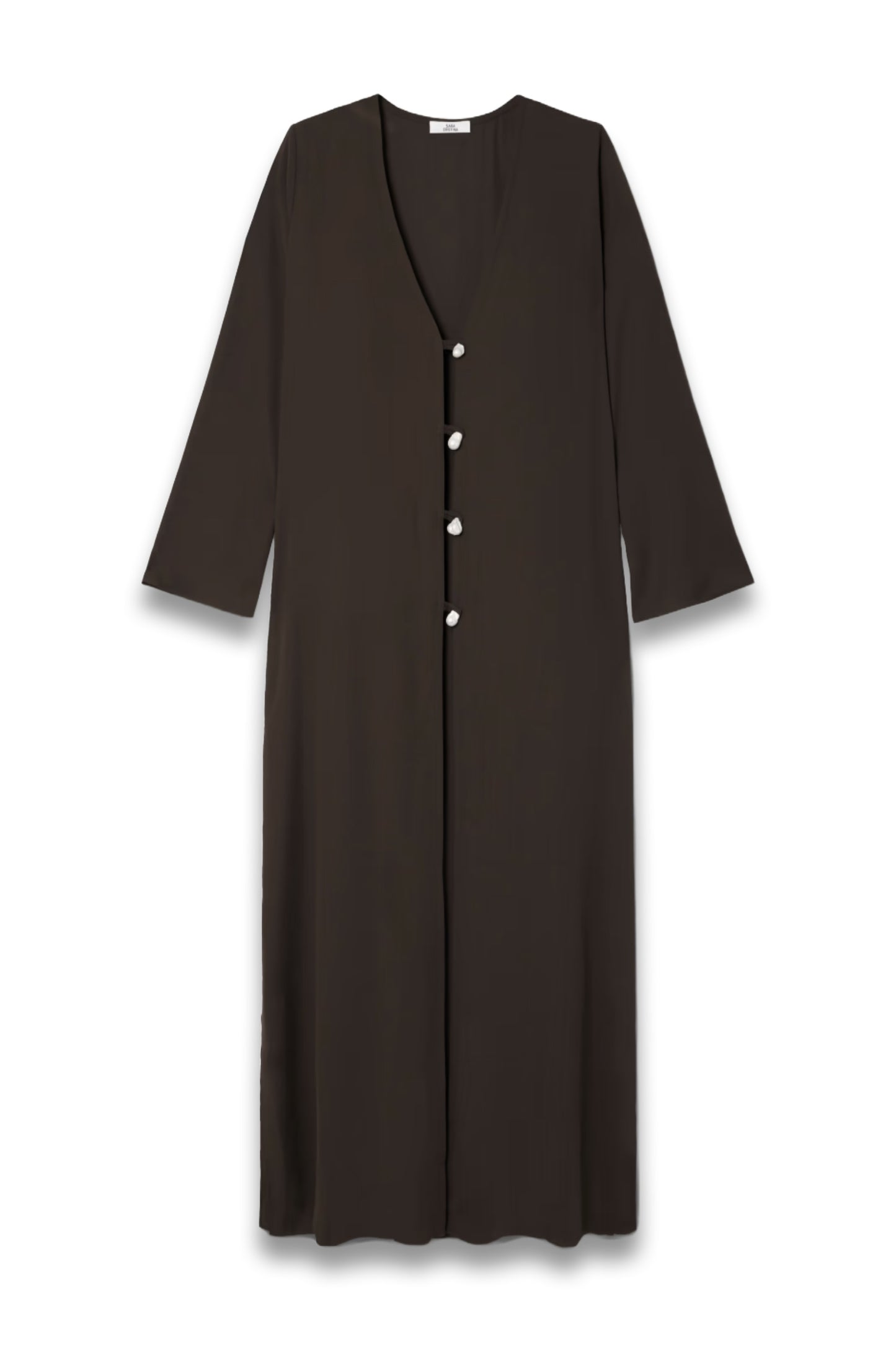 Pearl Embellished Recycled Silk Georgette Coverup