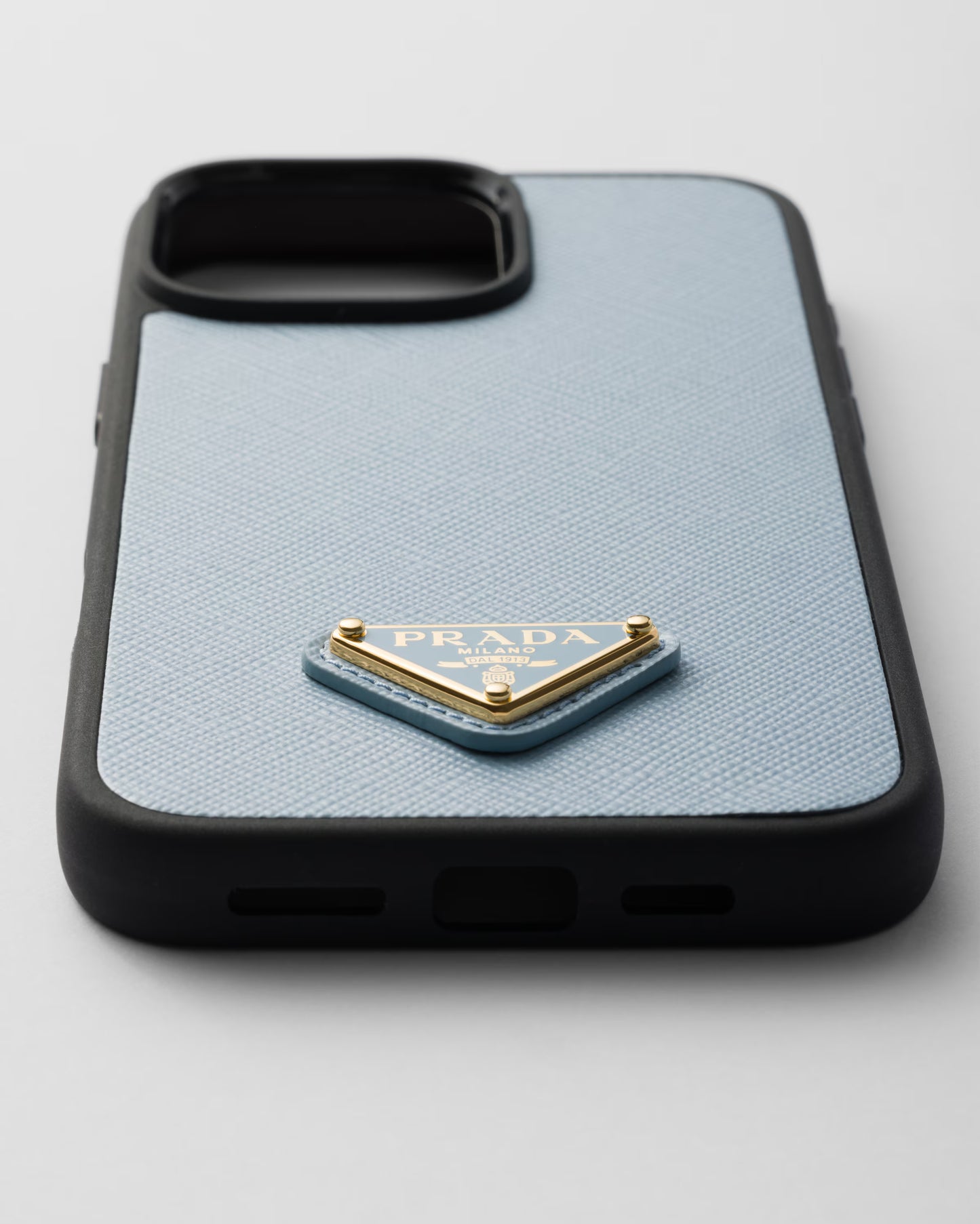 Saffiano leather case for iPhone 16 Pro Max