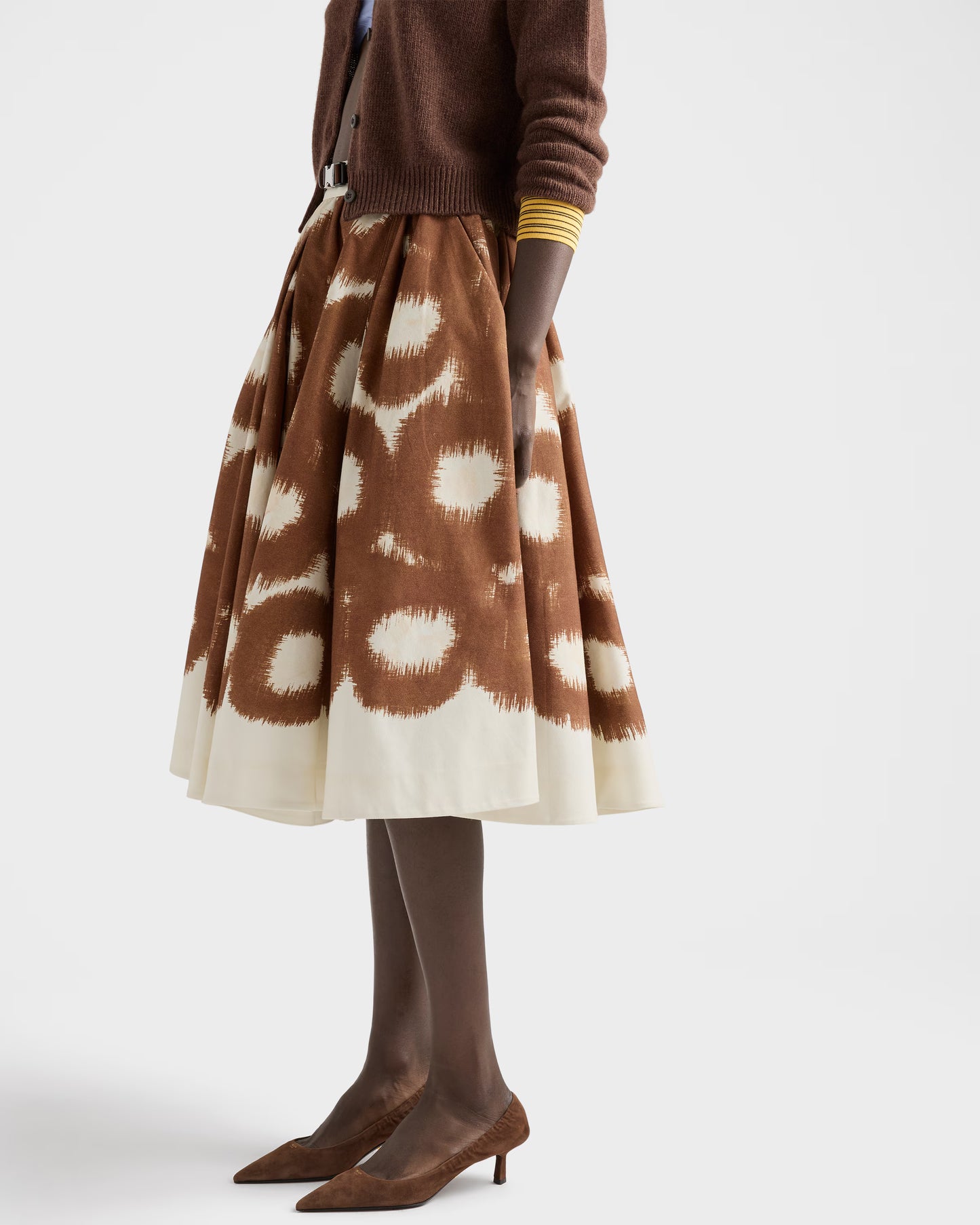Printed Canvas Skirt