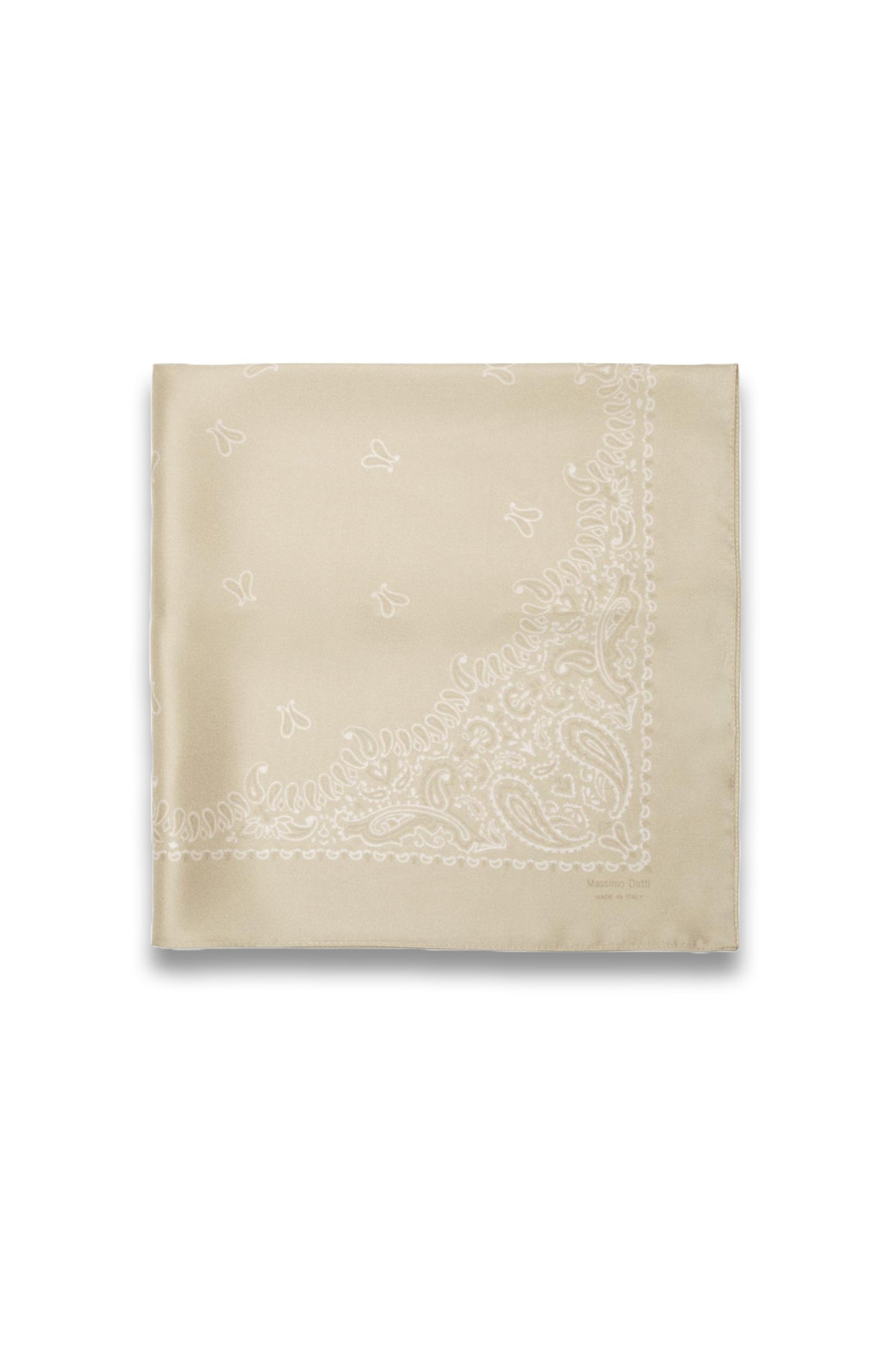 Paisley Print 100% Silk Bandana