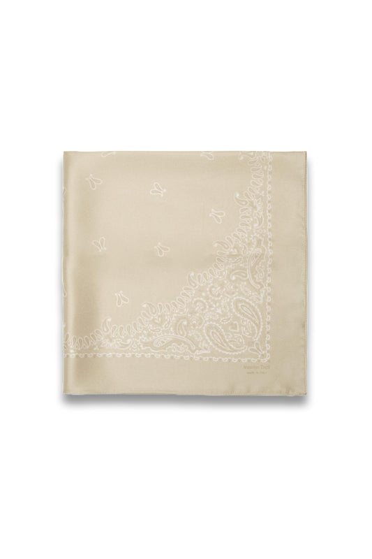 Paisley Print 100% Silk Bandana