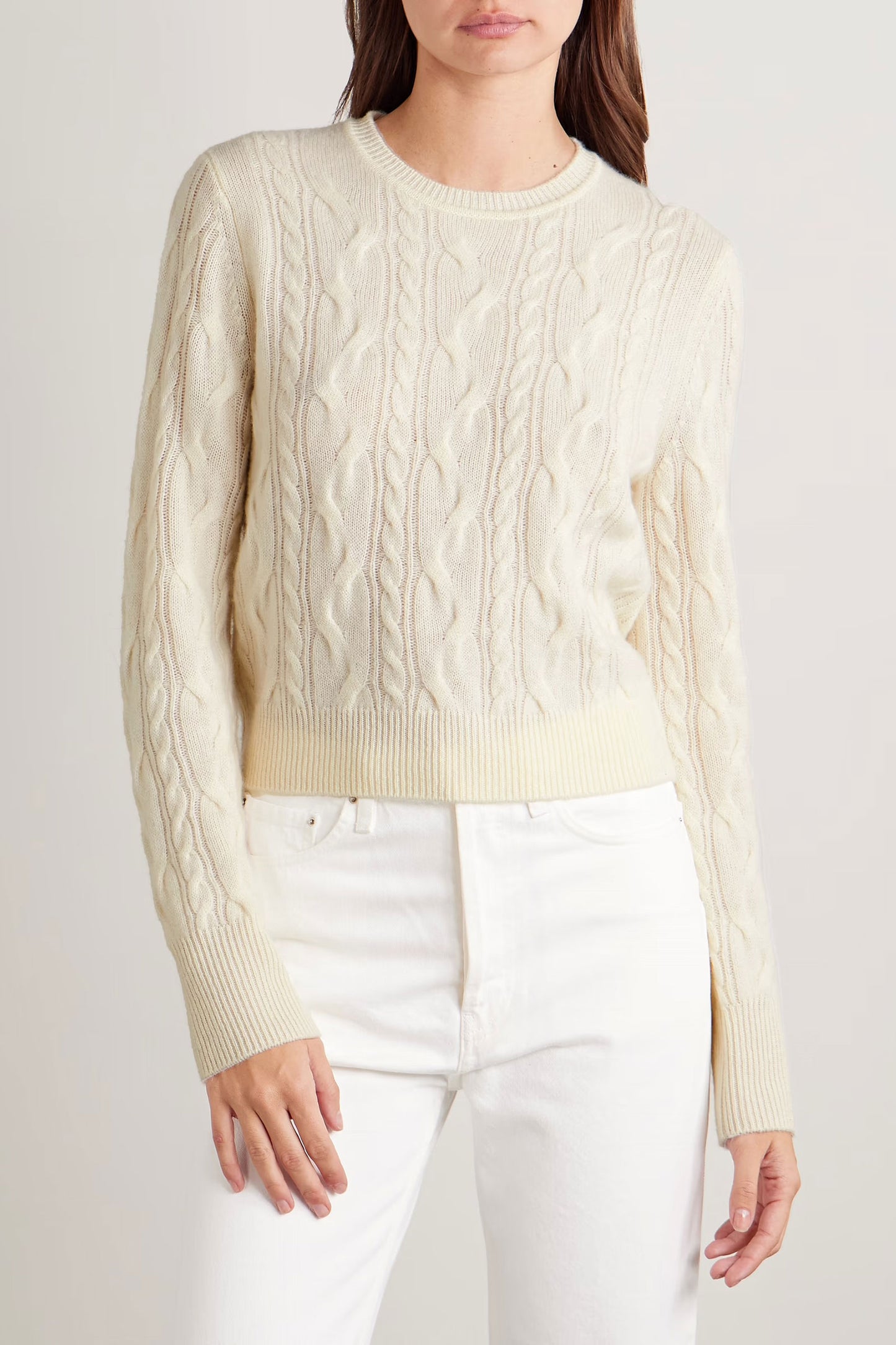 Cable-knit Cashmere Sweater