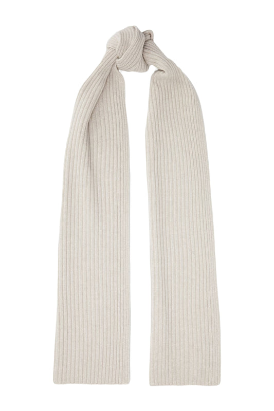Metallic Ribbed Cashmere-blend Scarf