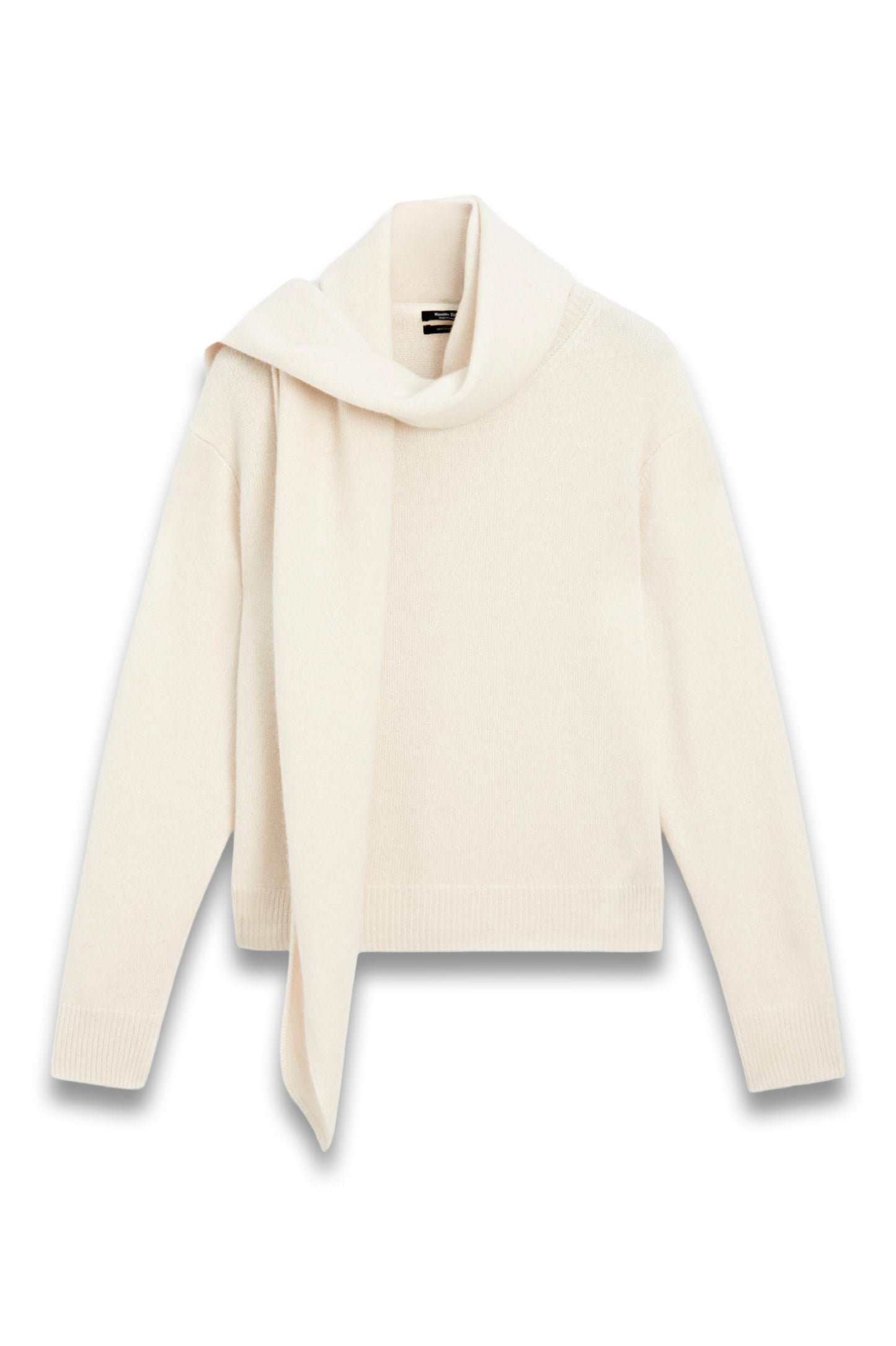 100% Cashmere Scarf-neck Sweater