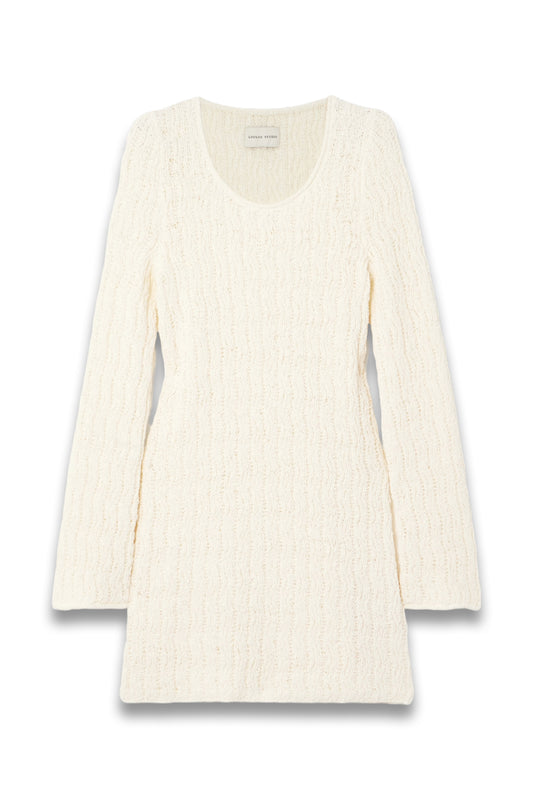 Aisala Open-knit Cotton-blend Chenille Dress