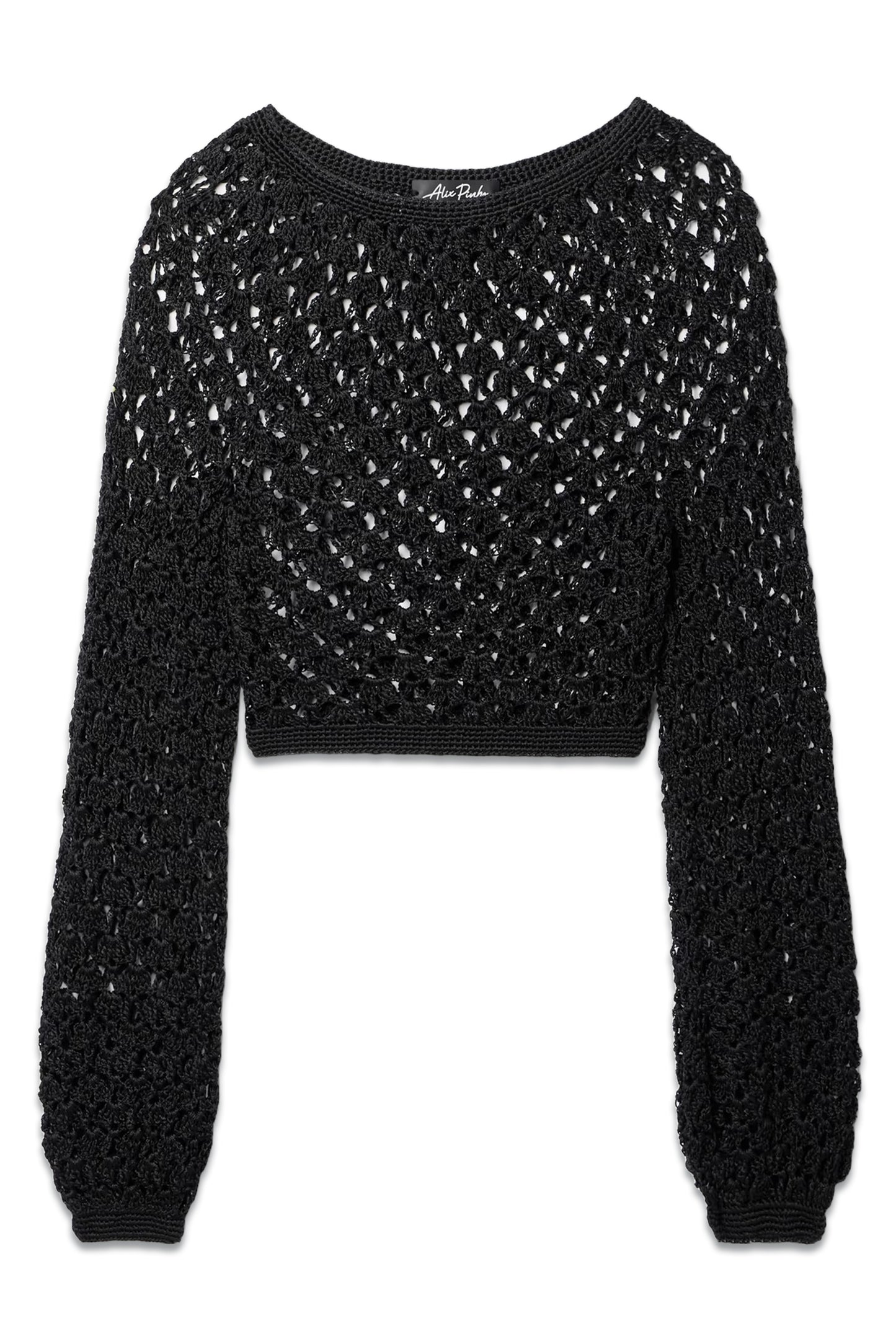 Cropped Crocheted Cotton Top