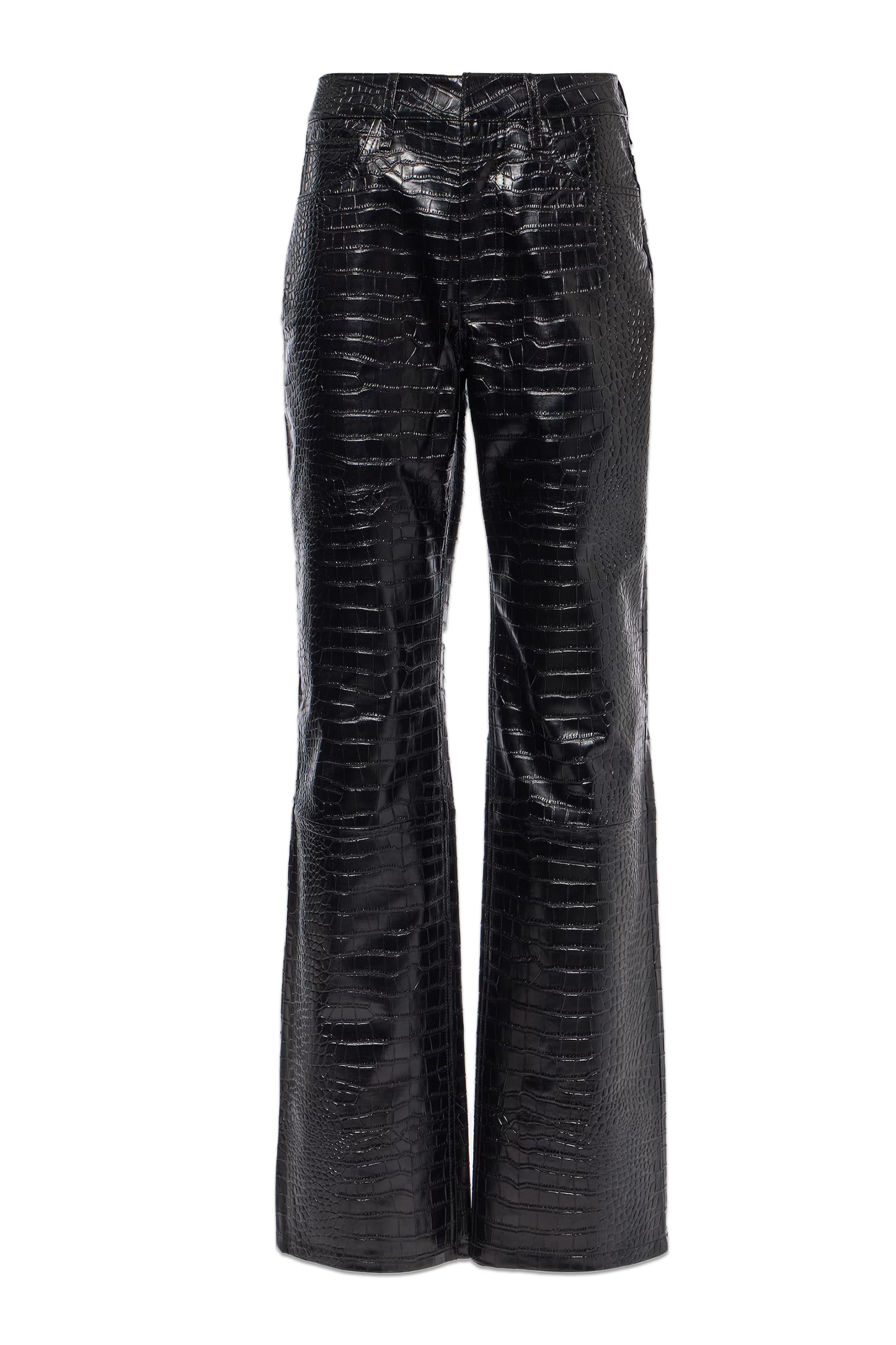Black Bonnie Faux-Leather Trousers