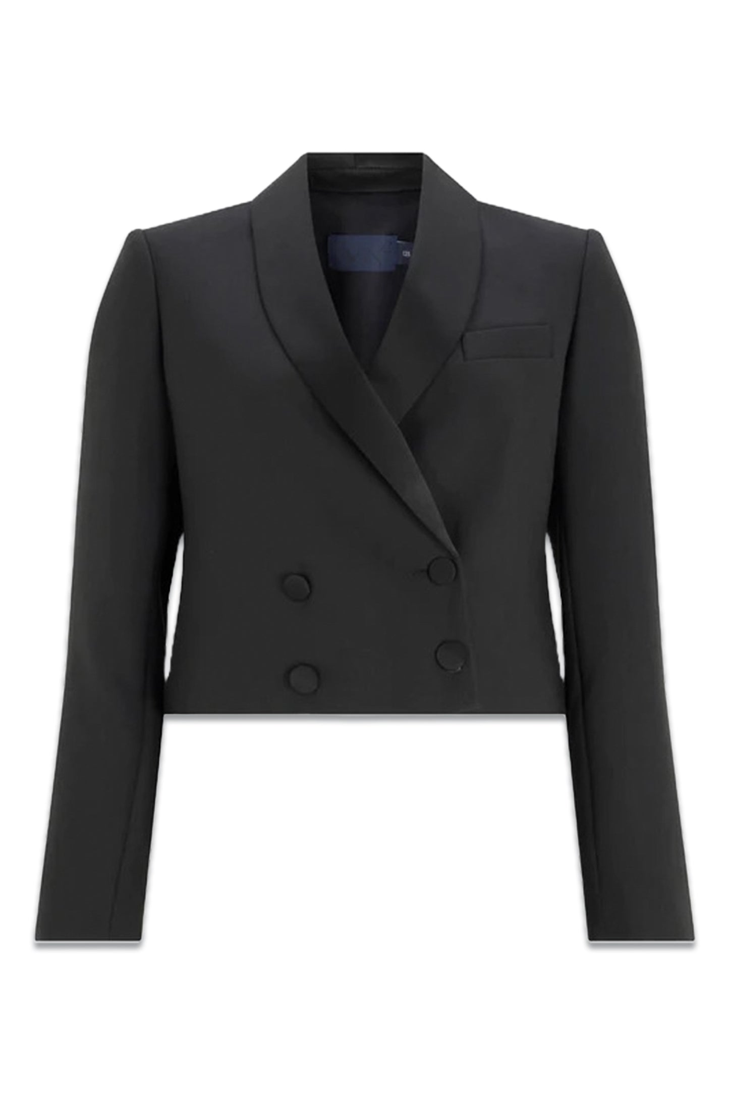 Black Tuxedo Cropped Blazer