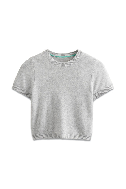 Cropped Cashmere Tee