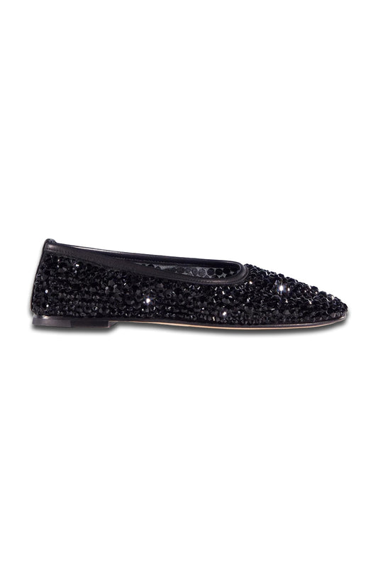 Crystal Ballerina Flat