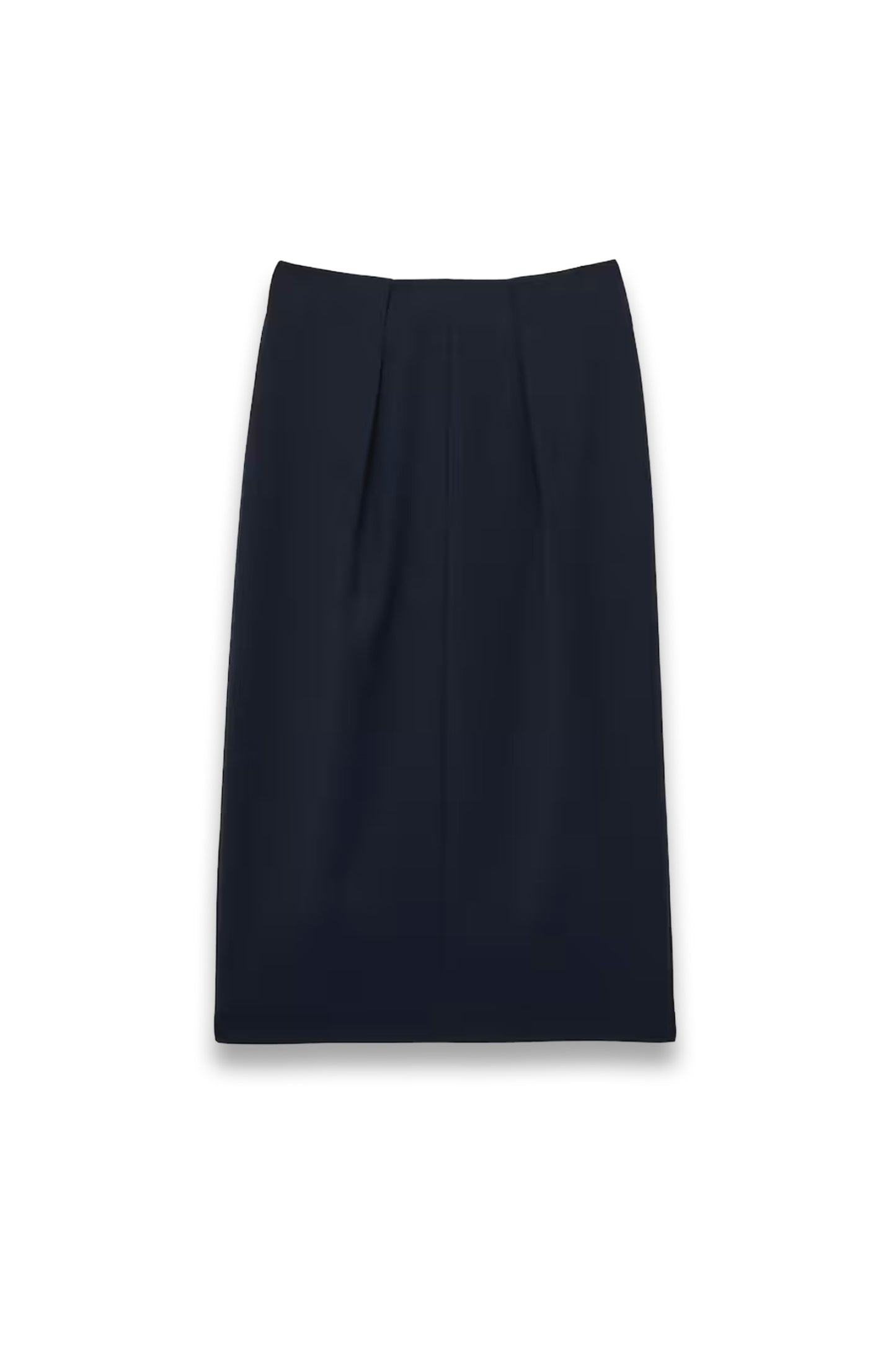 Tailored Midi Suit Skirt in Navy