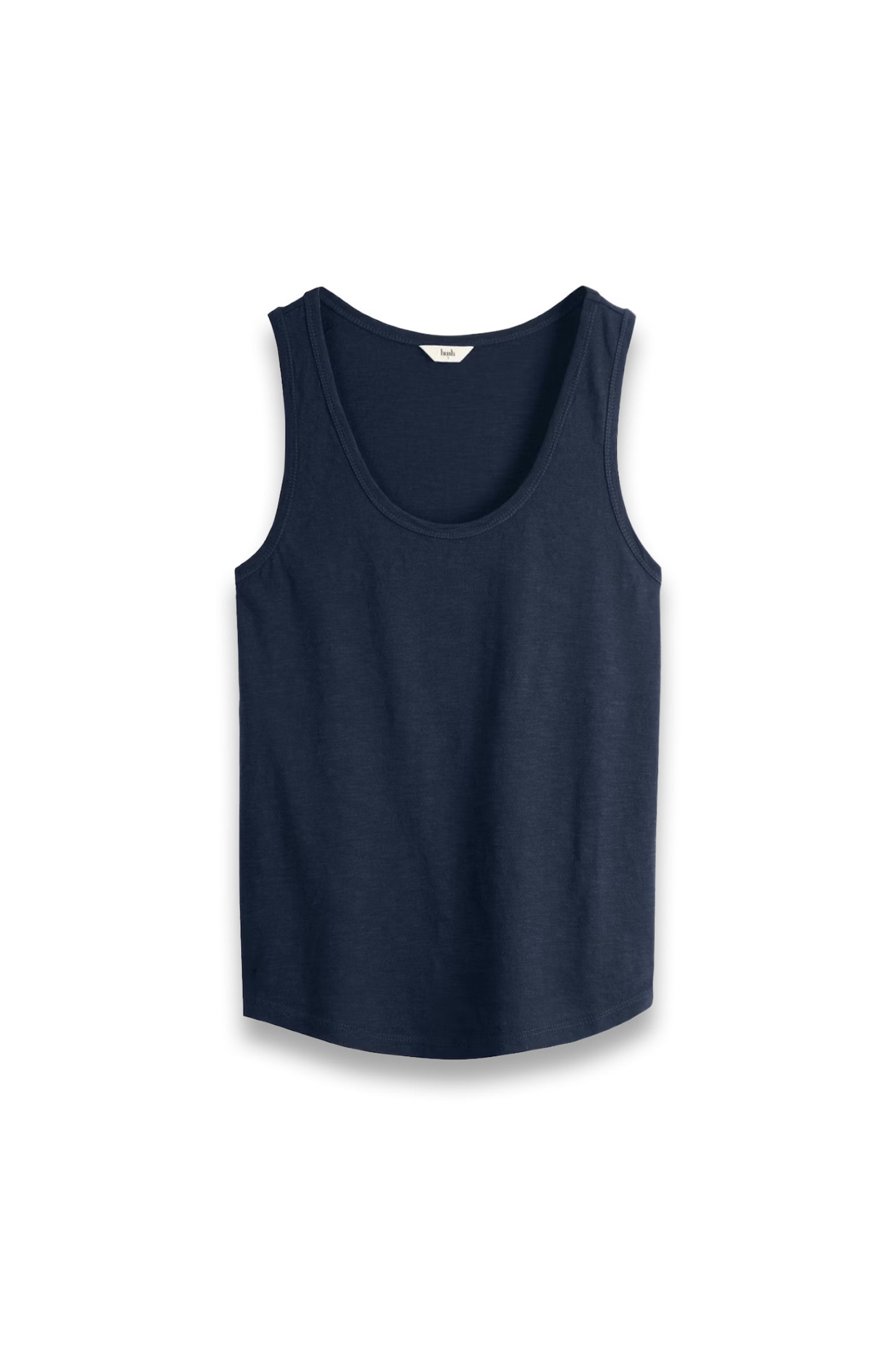 Cotton Slub Tank Top in Navy