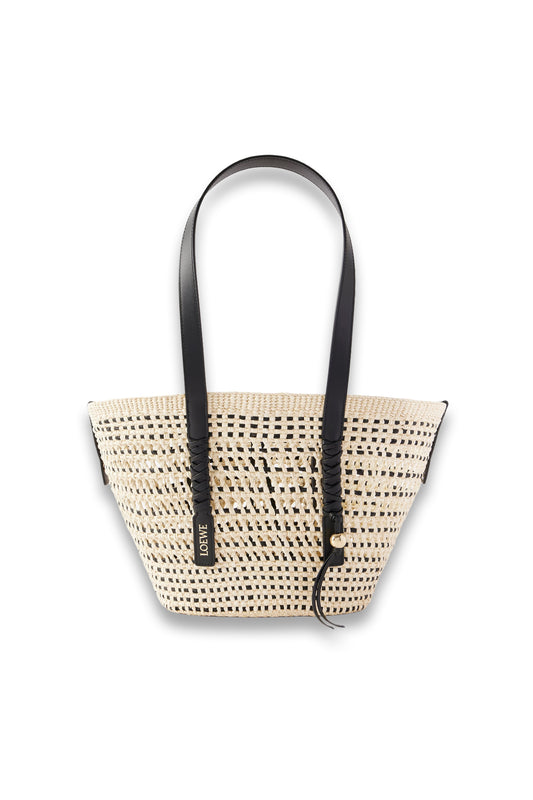 + Paula's Ibiza Braid Medium Leather-trimmed Raffia Tote