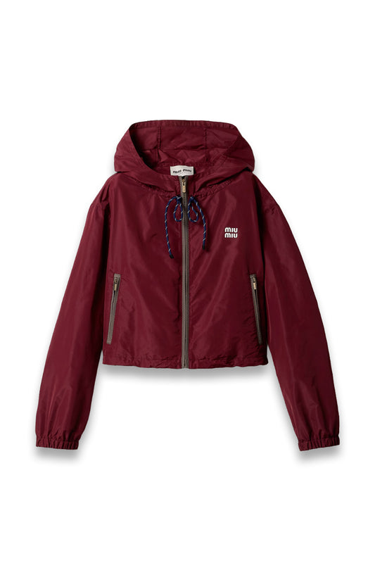 Technical fabric blouson jacket