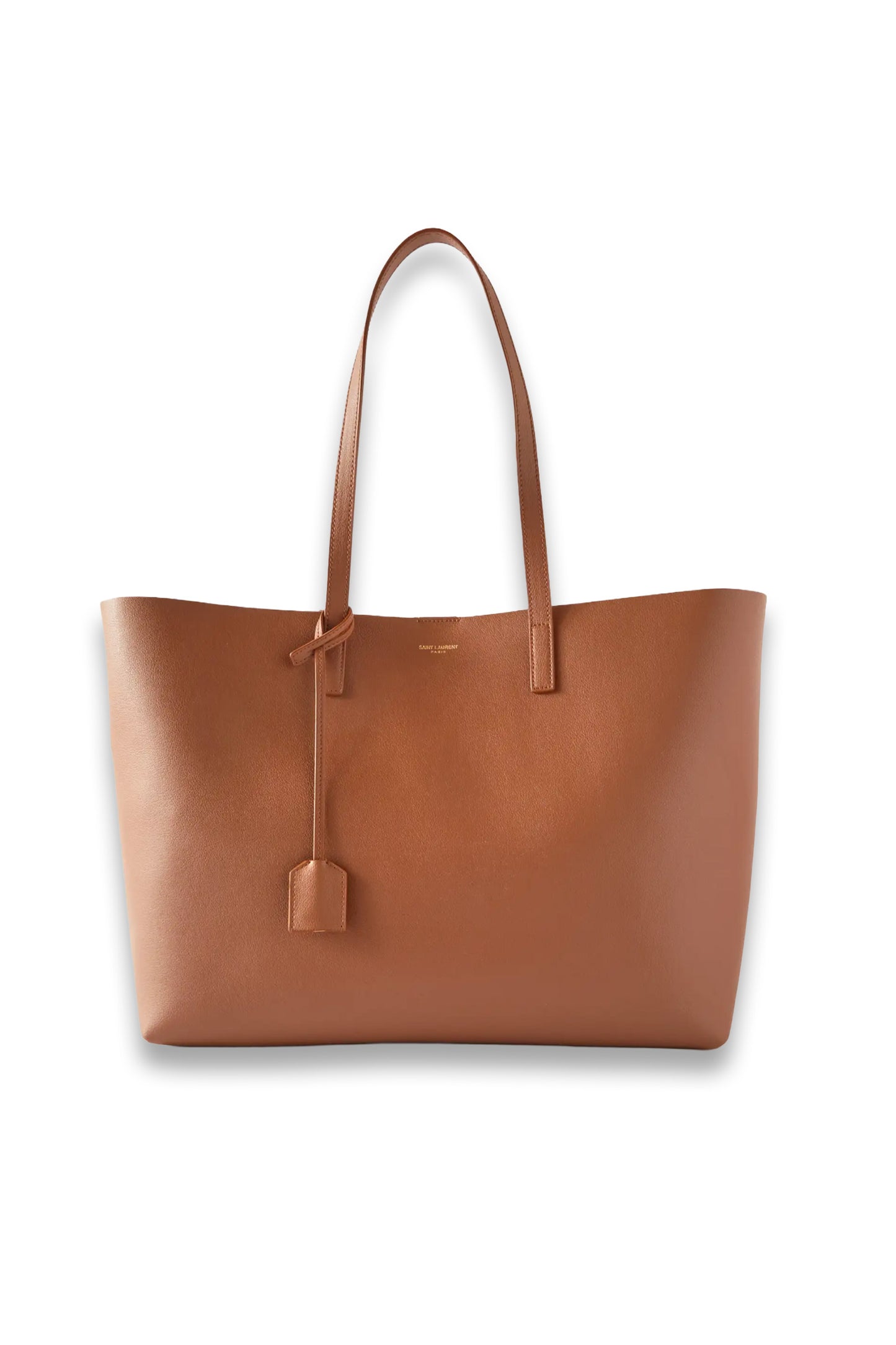 East/West leather tote
